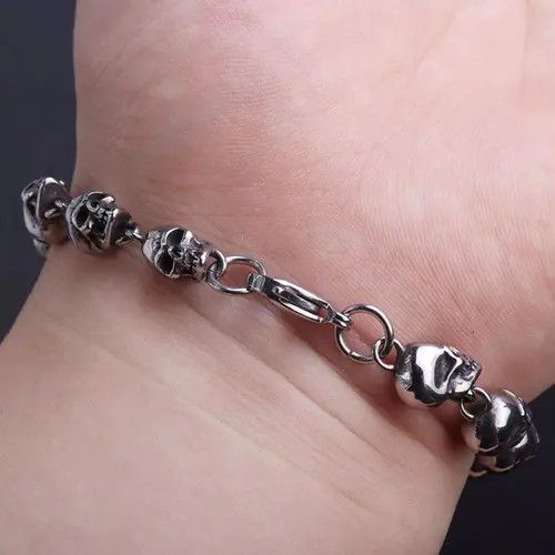 Jewelry Beaded Skull Bracelets Size ONE SIZE - 7 Thumbnail