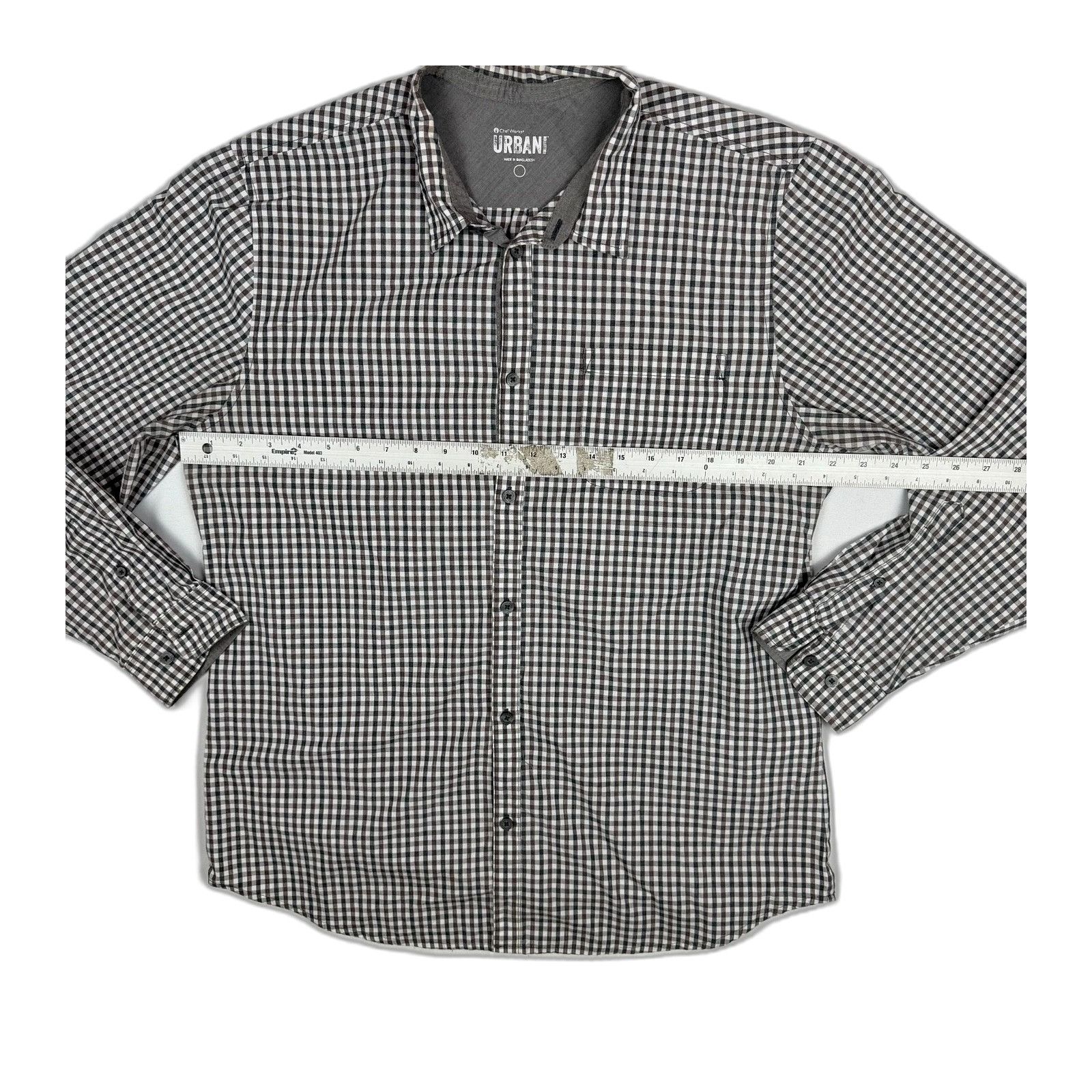 Vintage Chef Works Urban Collection Shirt Chambray Gray Long Roll-Up Size US XL / EU 56 / 4 - 3 Thumbnail