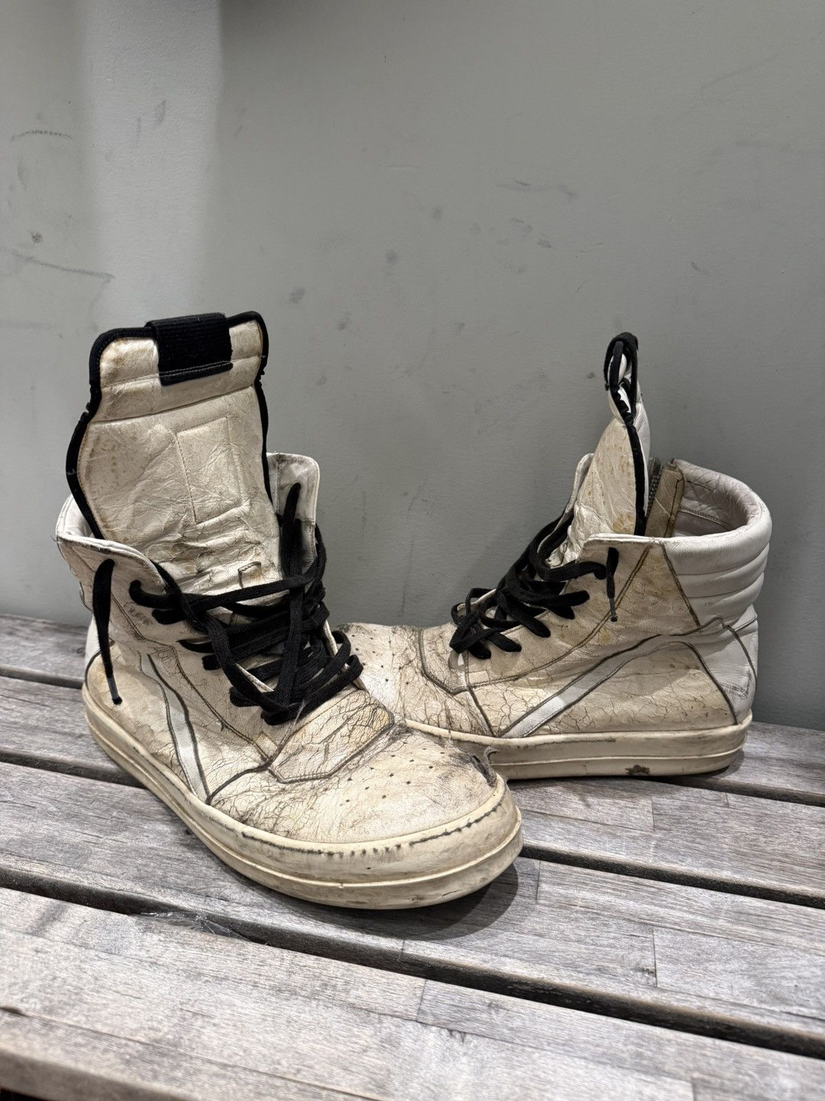 Rick Owens Rick Owens Geobaskets Size US 12 / EU 45 - 1 Thumbnail