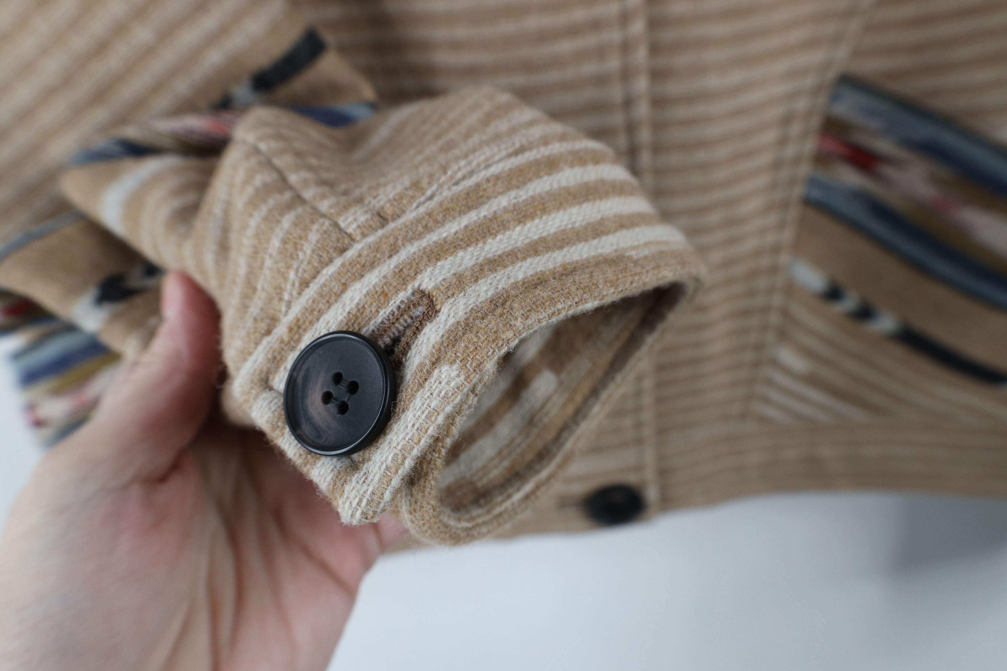 Pendleton × Vintage Vintage Pendleton Striped Southwestern Button Blazer Jacket Size XS / US 0-2 / IT 36-38 - 4 Thumbnail