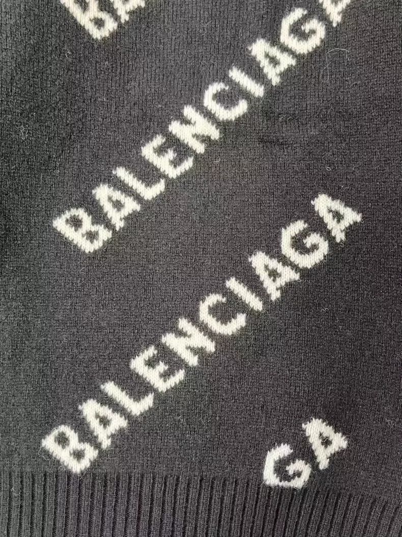Balenciaga Balenciaga Letter Intarsia Crew Neck Pullover Long Sleeve Size US M / EU 48-50 / 2 - 3 Thumbnail