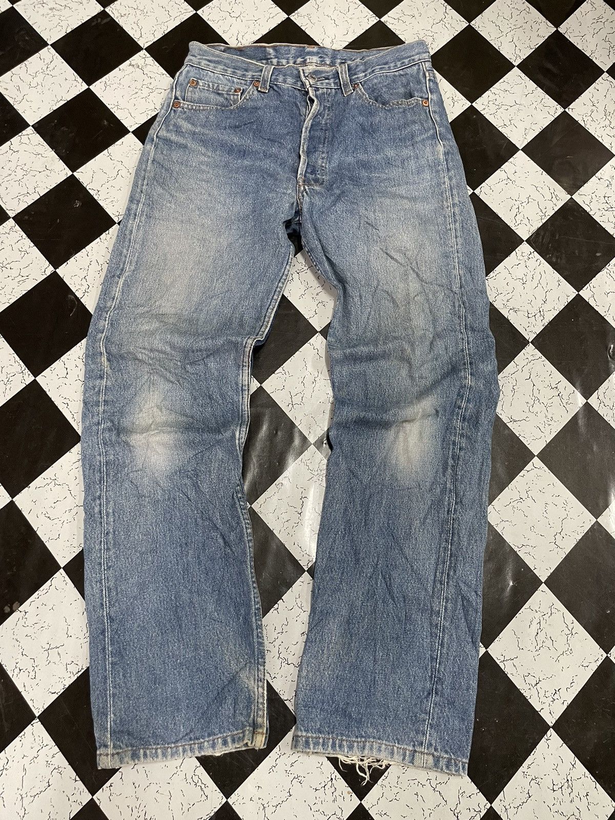 Levi's Vintage Clothing Levi's 501 vintage x Distressed denim Size US 29 - 1 Thumbnail