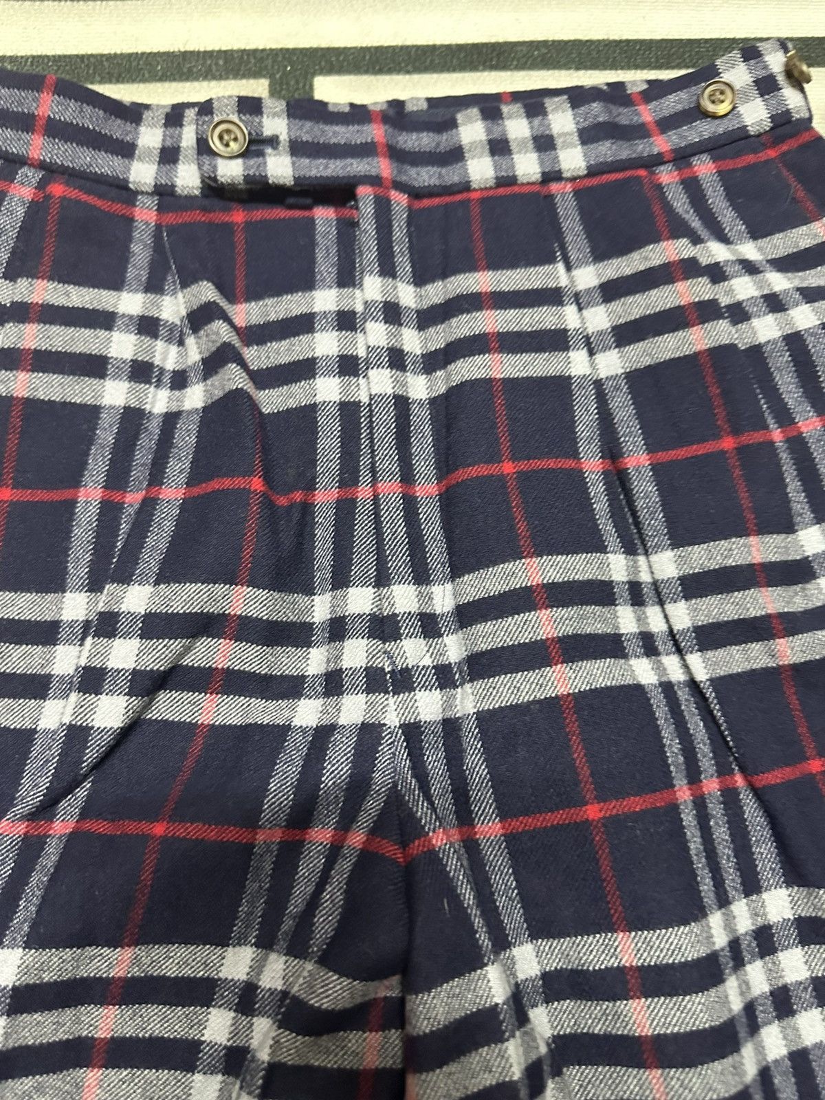 Burberry Vintage Burberrys checkerd cropped wide pants Size US 30 / EU 46 - 8 Thumbnail