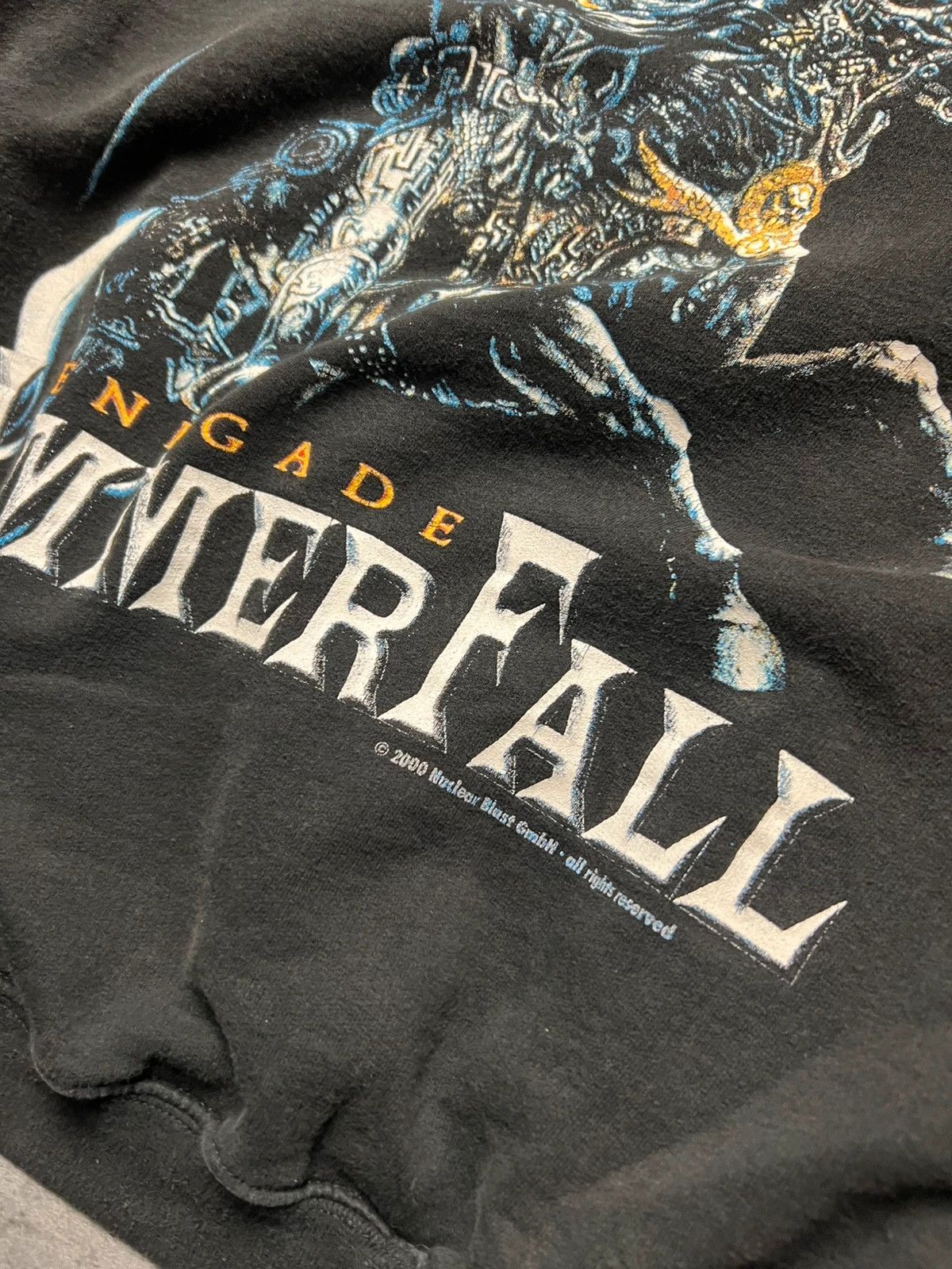 Vintage Hammerfall black vintage hoodie from 2000s power metal Size US XL / EU 56 / 4 - 2 Thumbnail