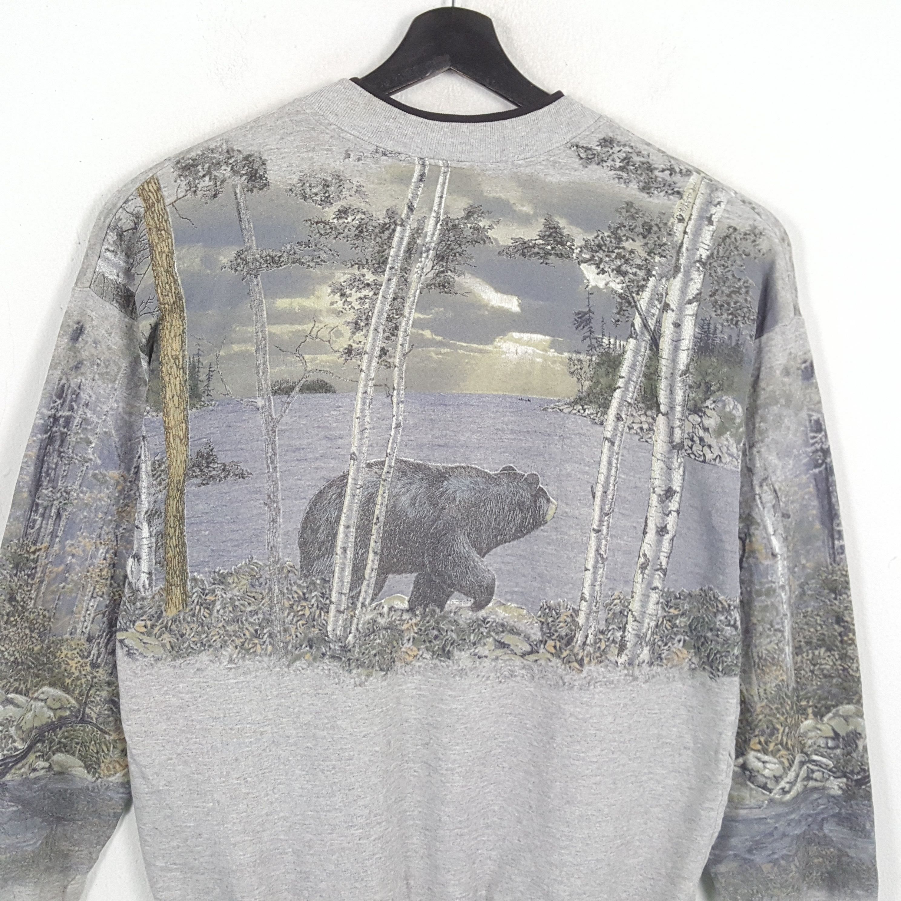Vintage BEAR ART Animal Habitat Style Vintage Sweatshirt Size US M / EU 48-50 / 2 - 4 Thumbnail