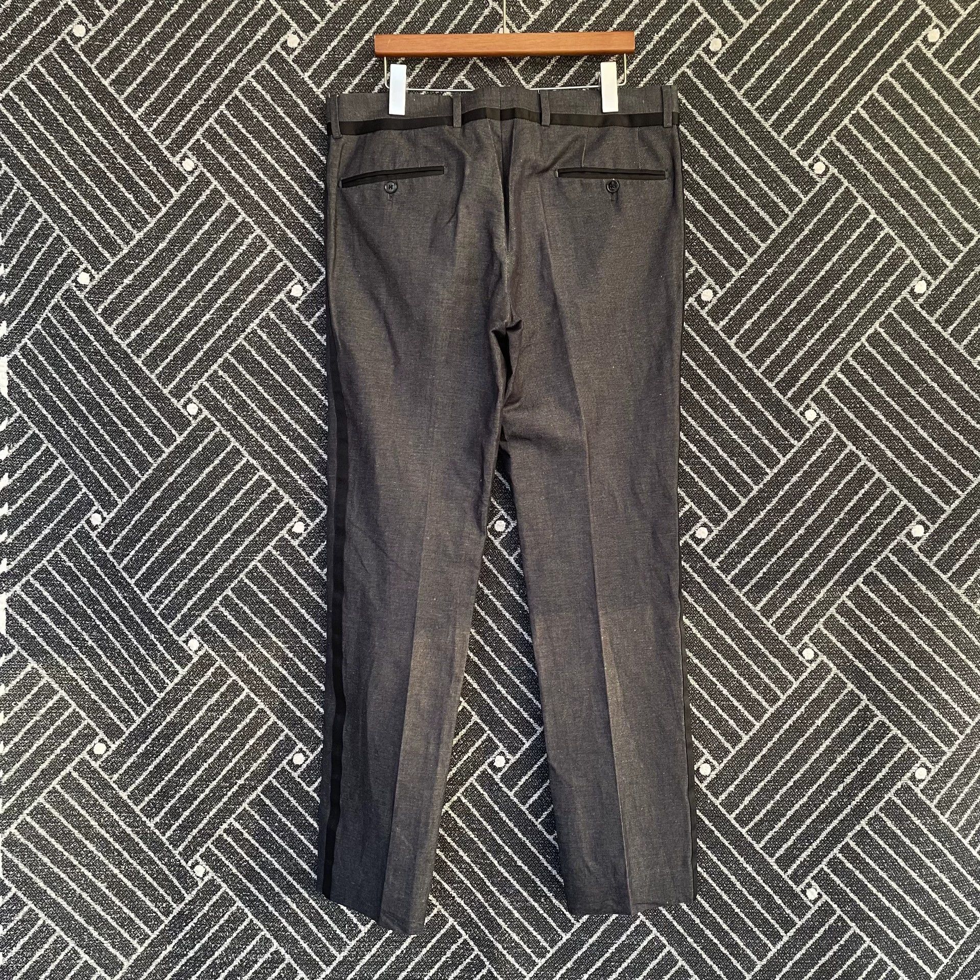Dolce & Gabbana D&G 95 New Black Linen Trousers Men's 48 IT Size US 41 - 2 Thumbnail