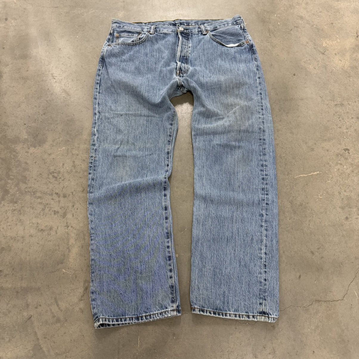 Levi's Levi’s 501 Straight Leg Jeans Light Wash 38x30 Size US 38 / EU 54 - 3 Thumbnail