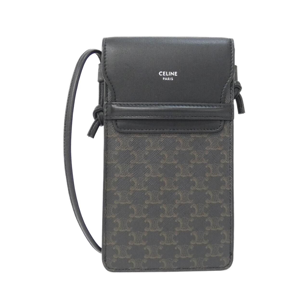 Celine Celine Trionph Canvas Phone Case Leather Phonecase 10G332CQD DUTY FREE for USA