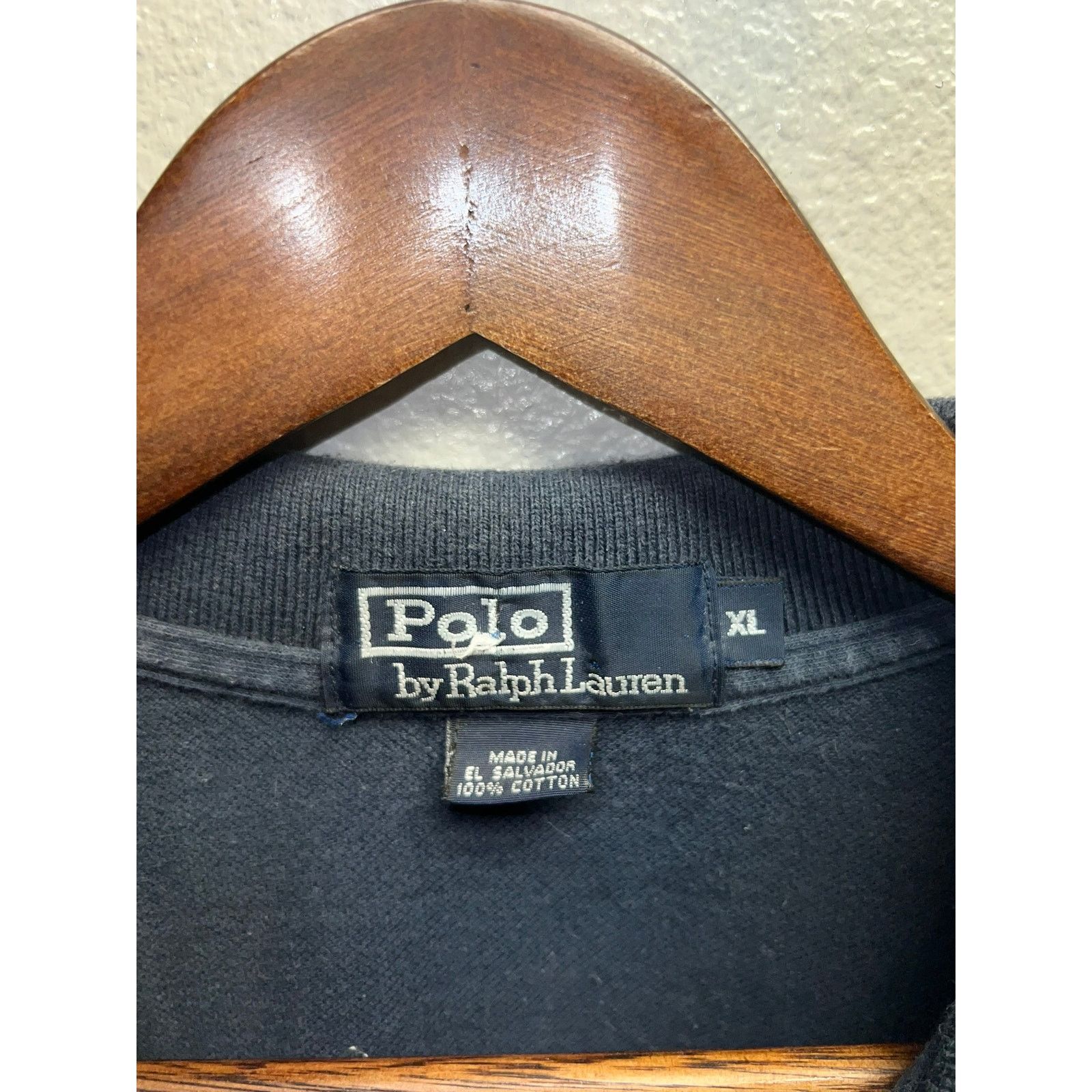 Polo Ralph Lauren Vintage Polo Ralph Lauren Black Polo Shirt PRL VTG Mens XL Size US XL / EU 56 / 4 - 4 Thumbnail
