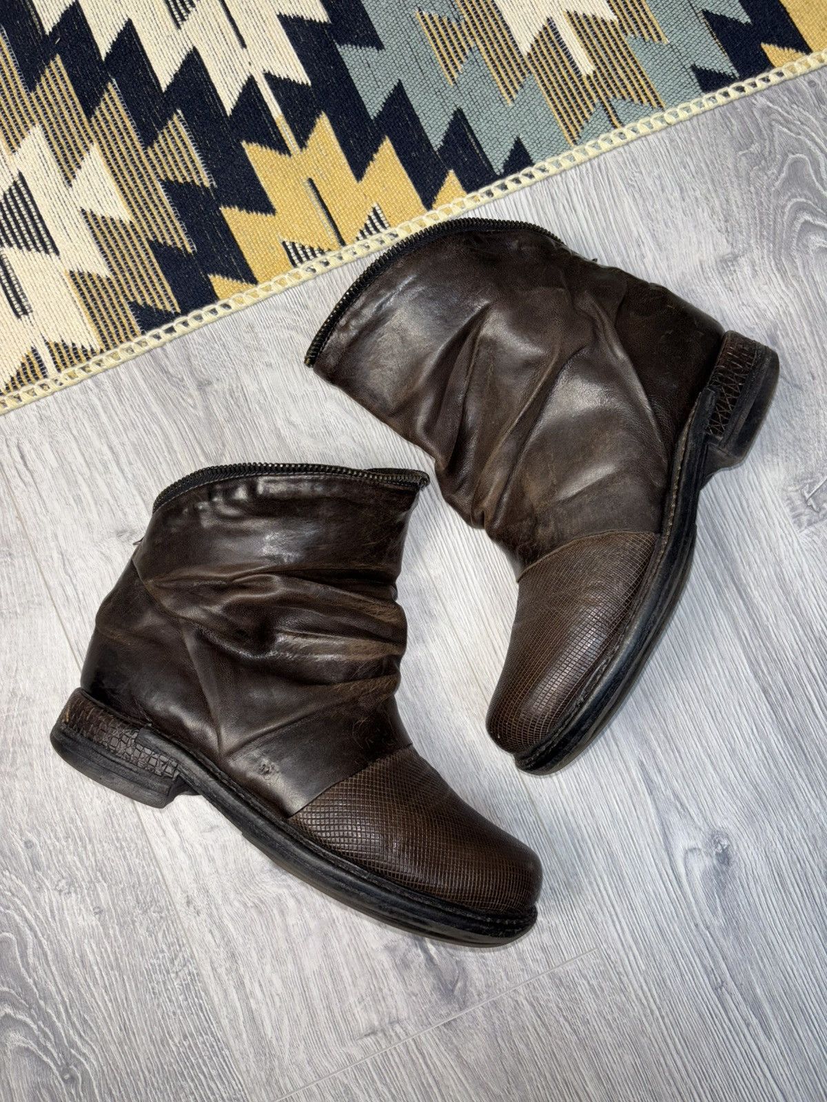 A.S.98 A.S98 leather zipper biker boots Y2K Size US 5.5 / IT 35.5 - 1 Thumbnail