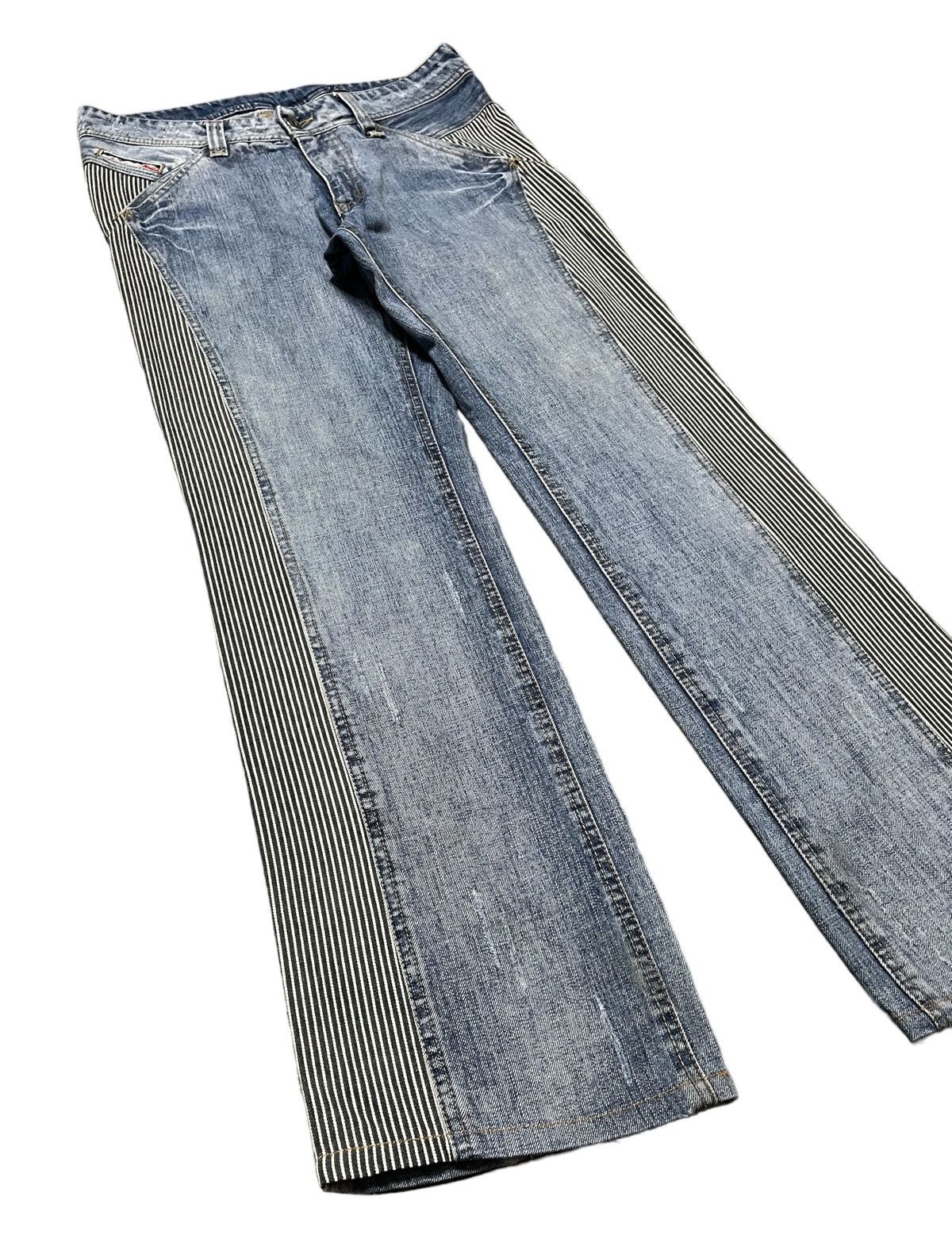 Hysteric Glamour Distressed Nicole Club for men Reconstructed hickory stripe Size US 32 / EU 48 - 3 Thumbnail