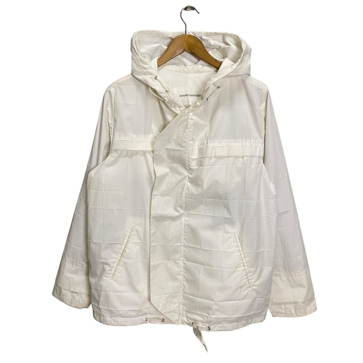 image of Masaki Matsushima Hoodie Tappered Jacket in White, Men's (Size Large)