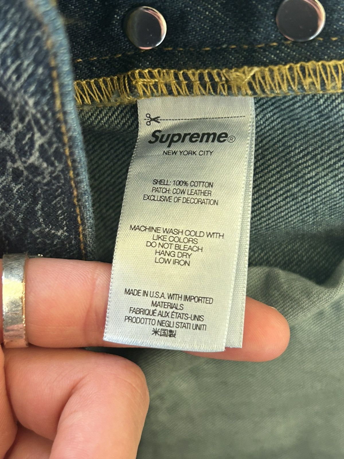 Supreme SUPREME Crackle jeans Blue Size US 32 / EU 48 - 5 Thumbnail