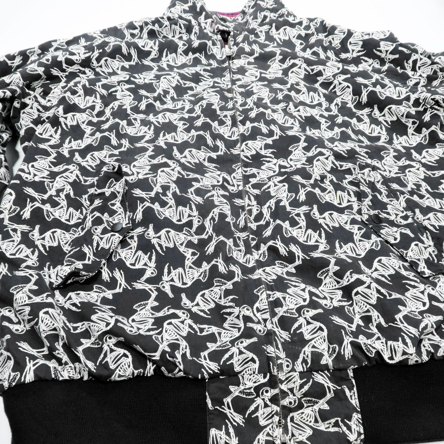 Swagger 00'S SWAGGER REVERSIBLE SKELETON BIRD PATTERN PLAID JACKET Size US S / EU 44-46 / 1 - 16 Thumbnail
