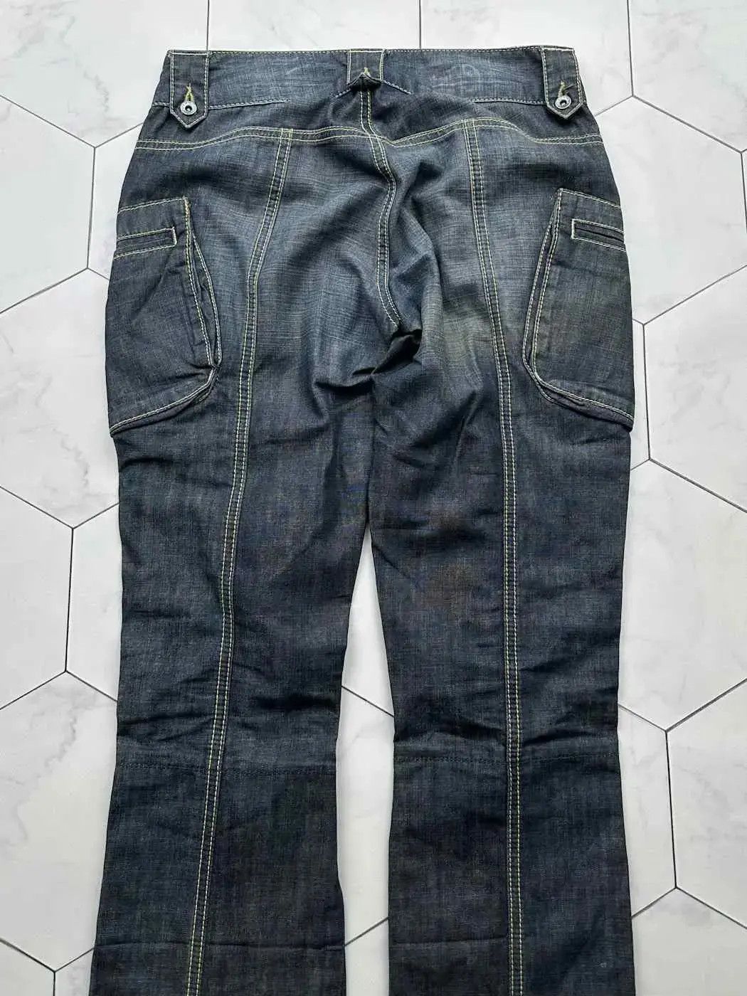 Japanese Brand Vintage Zipped Cropped Jeans (B496)E2 Size 27" / US 4 / IT 40 - 8 Thumbnail