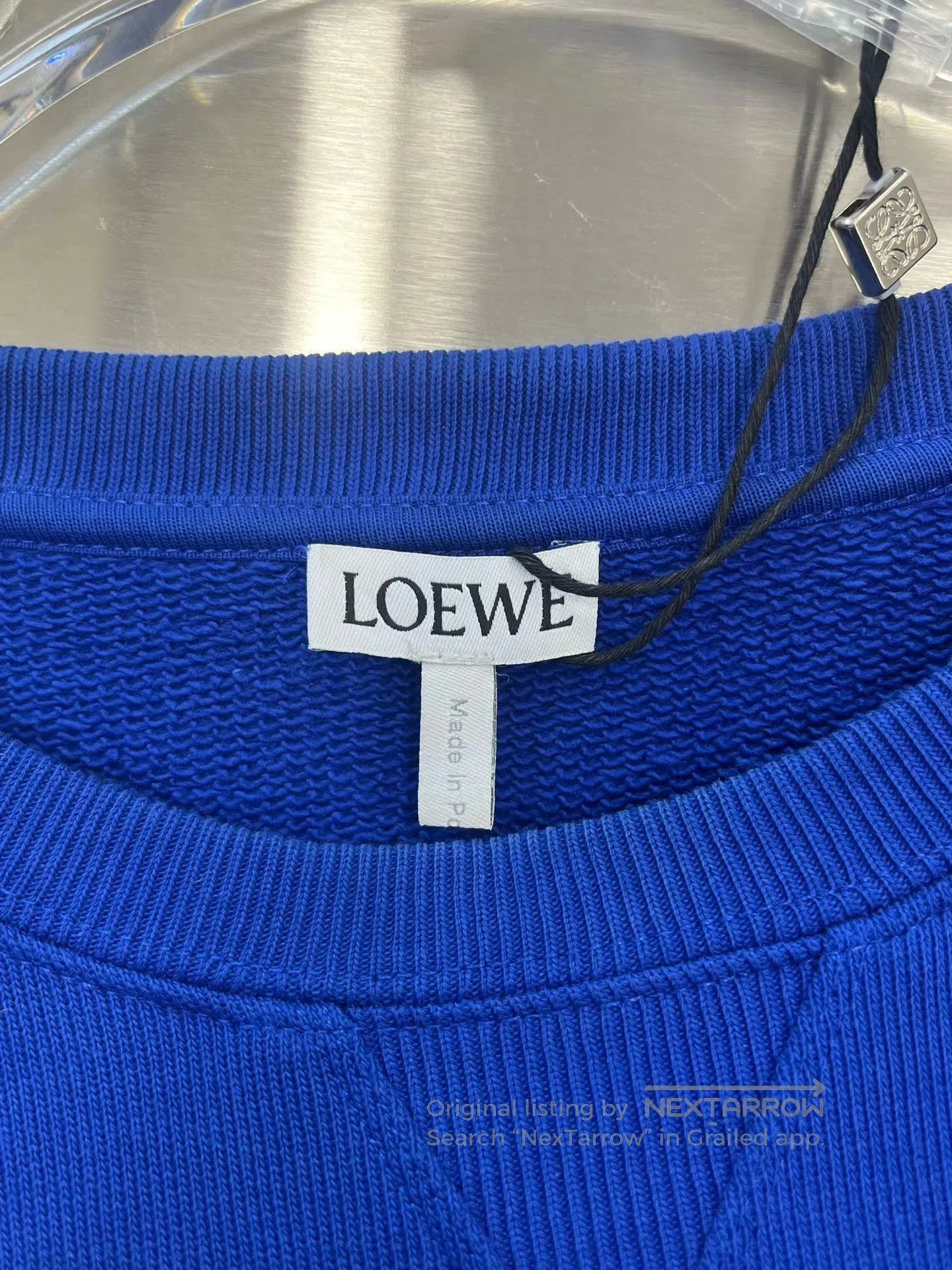 Loewe Loewe Blue Embroidered Letter Logo Sweatshirt| Size US S / EU 44-46 / 1 - 4 Thumbnail