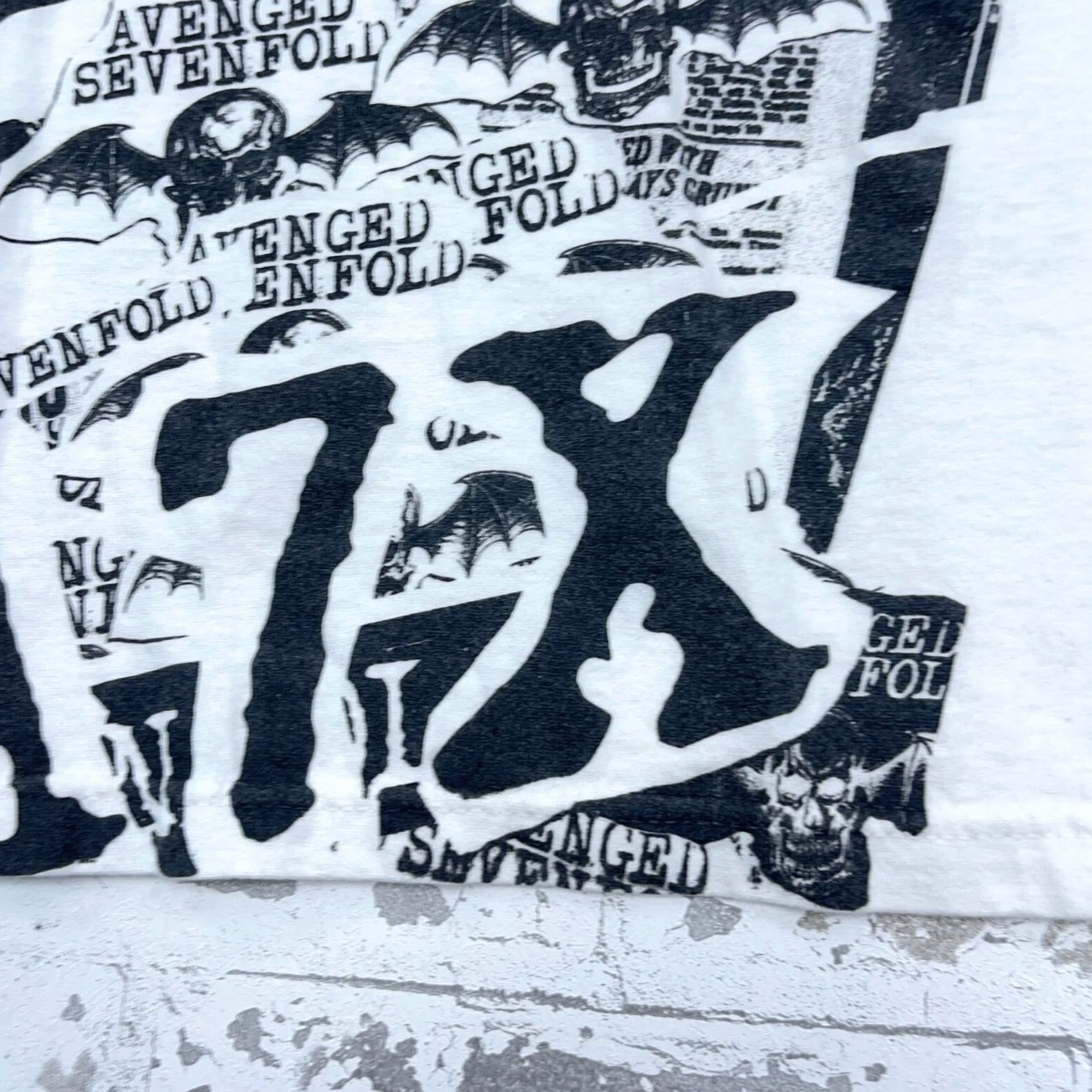 Delta VINTAGE Avenged Sevenfold Shirt Men M White Rock Band T Tee Tour Y2K AOP Size US M / EU 48-50 / 2 - 6 Thumbnail