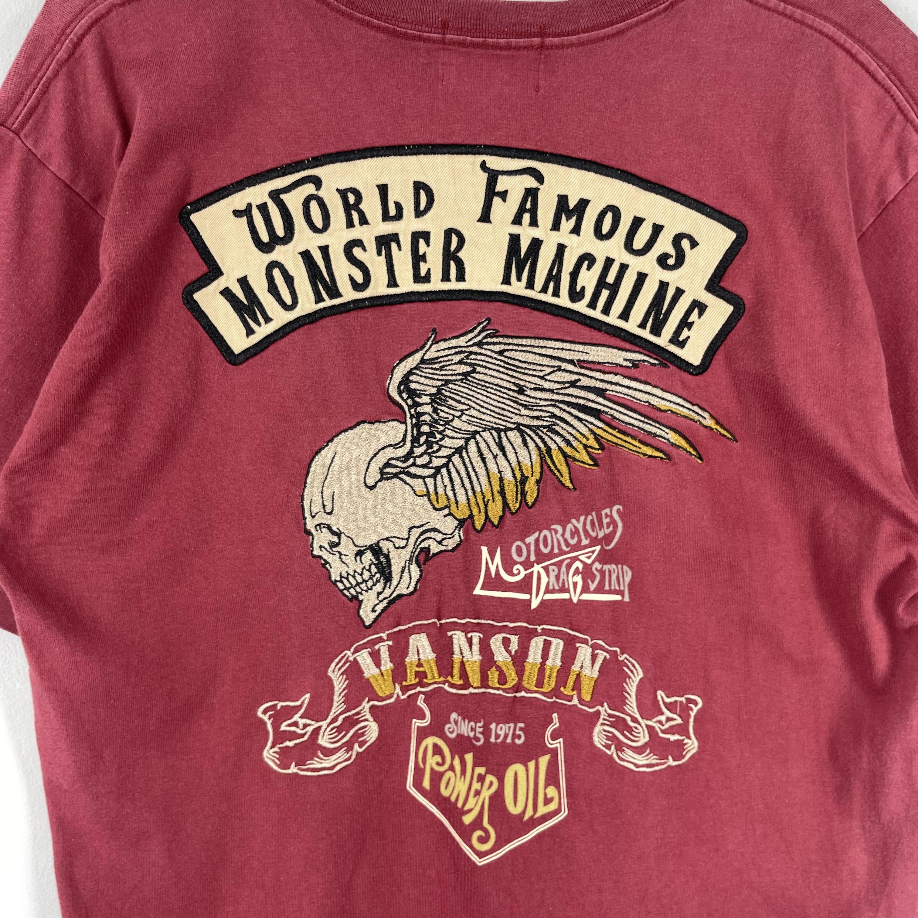 Vanson Leathers Vintage VANSON COTTONS World Famous Monster Machine Tshirt Size US M / EU 48-50 / 2 - 2 Thumbnail