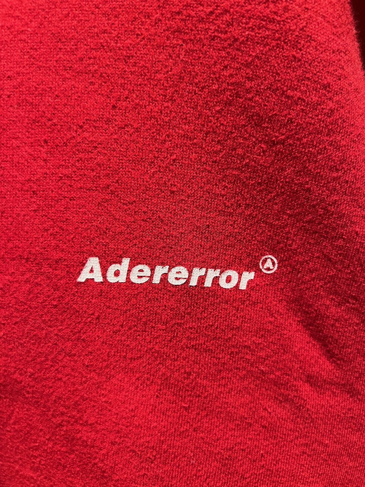 Ader Error Ader Error Graphic Print Crewneck Red Sweatshirt Size 3 Size US L / EU 52-54 / 3 - 3 Thumbnail