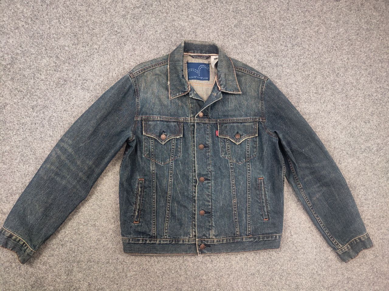 Levi's Rare Vintage 90's levis red tab Selvedge Denim Jacket Size US L / EU 52-54 / 3 - 2 Thumbnail