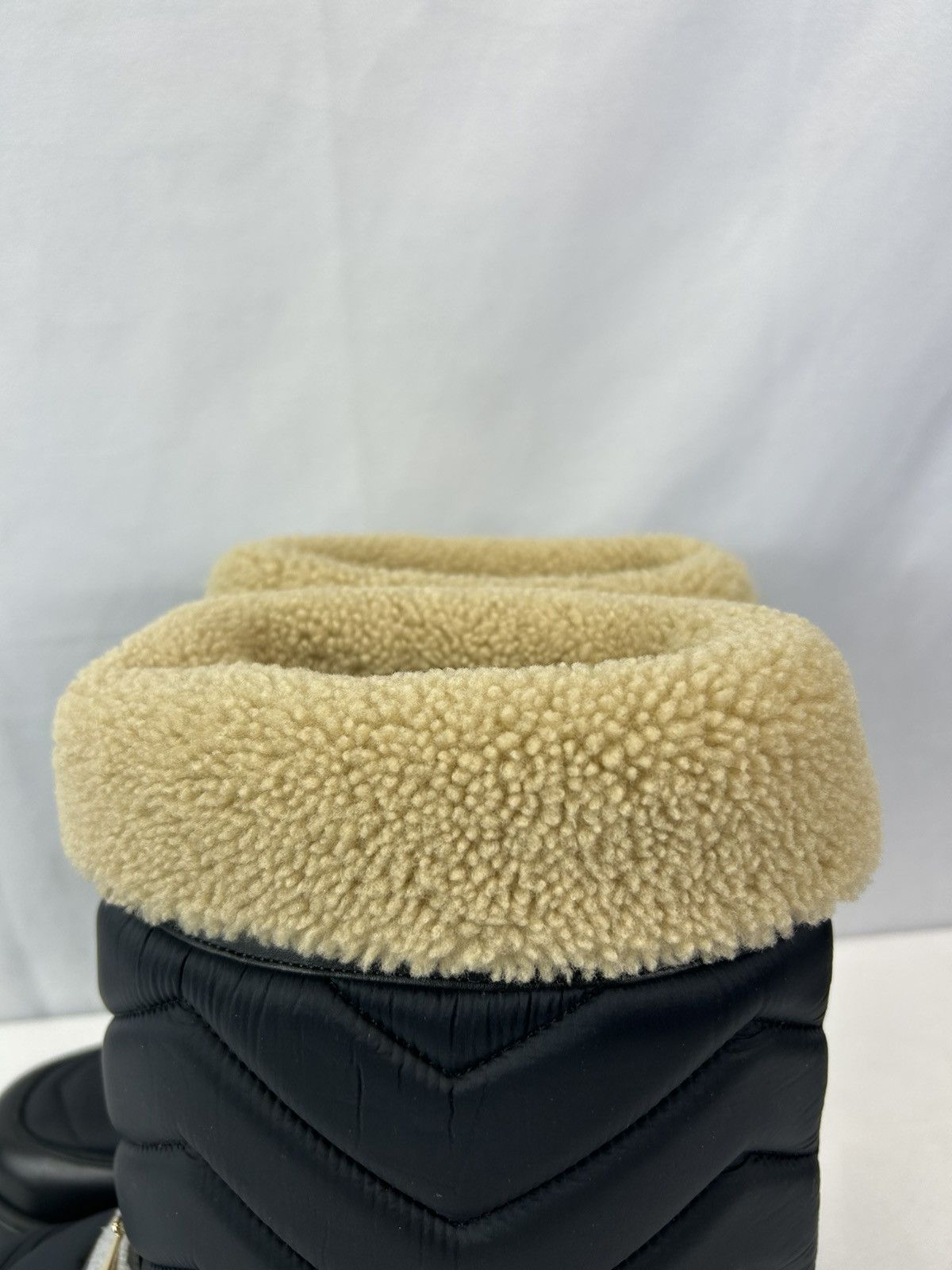 Gucci GUCCI - Horsebit Shearling-Trimmed Quilted Size US 10 / EU 43 - 6 Thumbnail