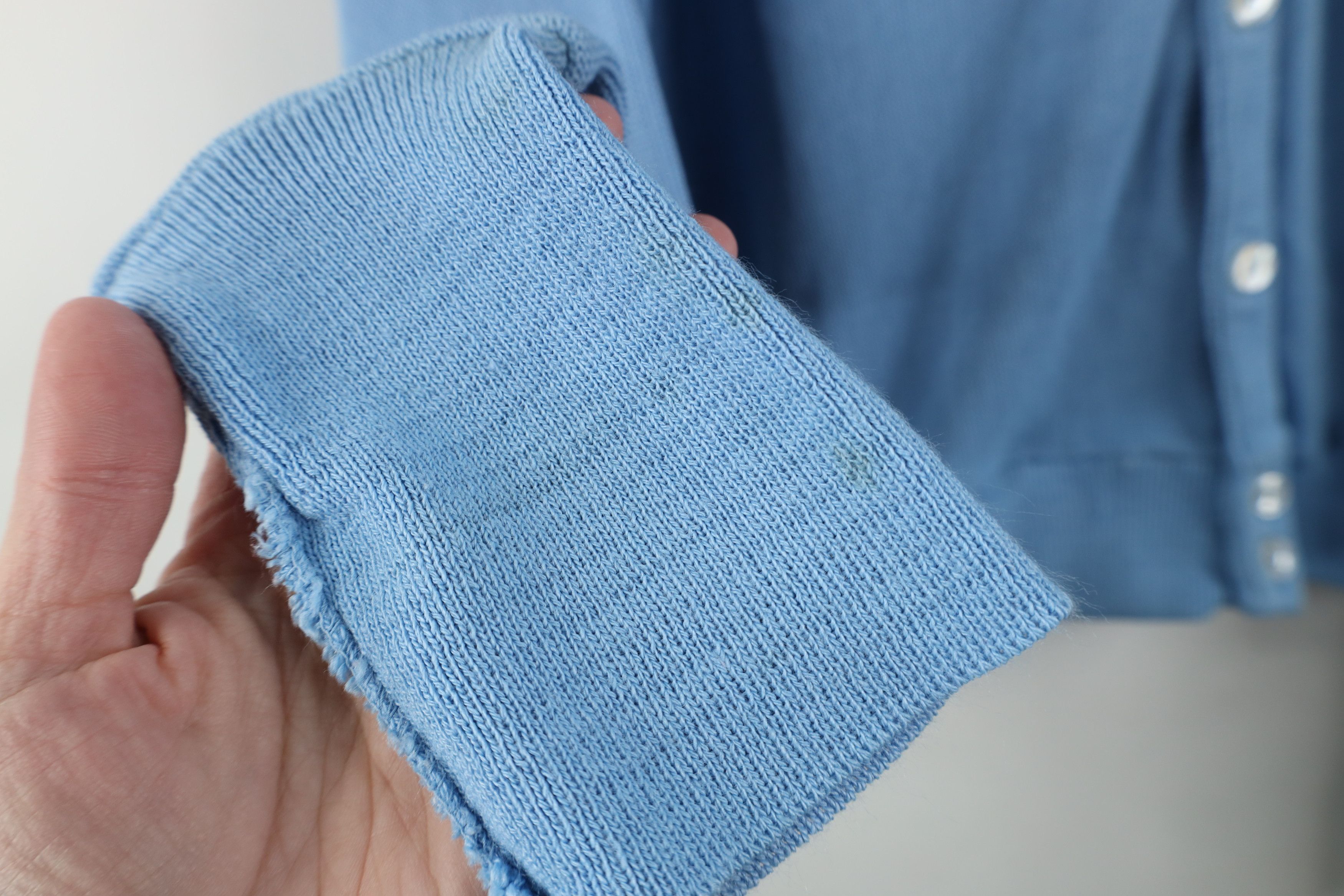 Vintage Vintage 60s 70s Knit Cardigan Sweater Carolina Blue USA Size US S / EU 44-46 / 1 - 7 Thumbnail
