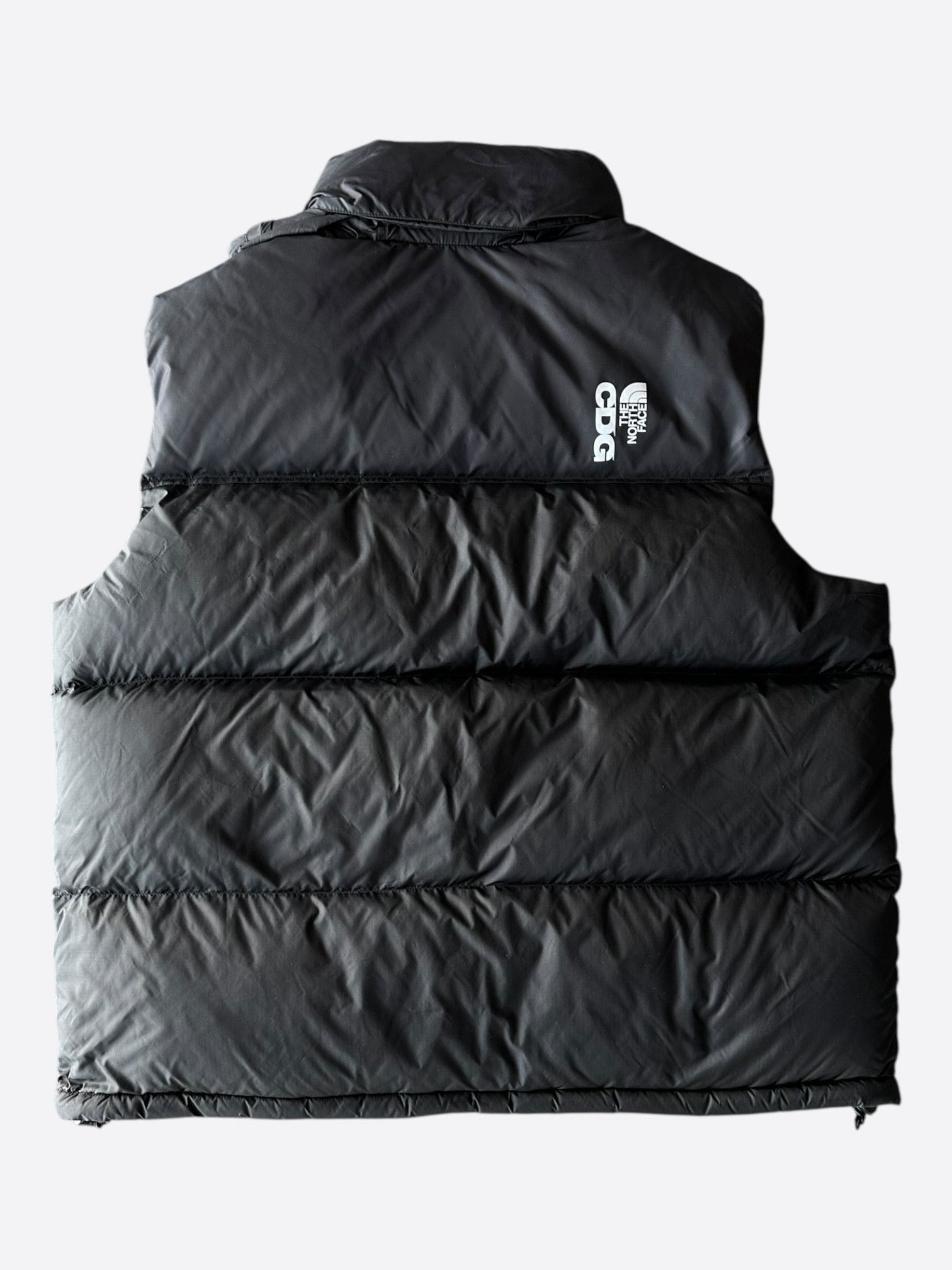 The North Face Comme des Garçons Black & White Nuptse Puffer Vest Size US XL / EU 56 / 4 - 2 Thumbnail