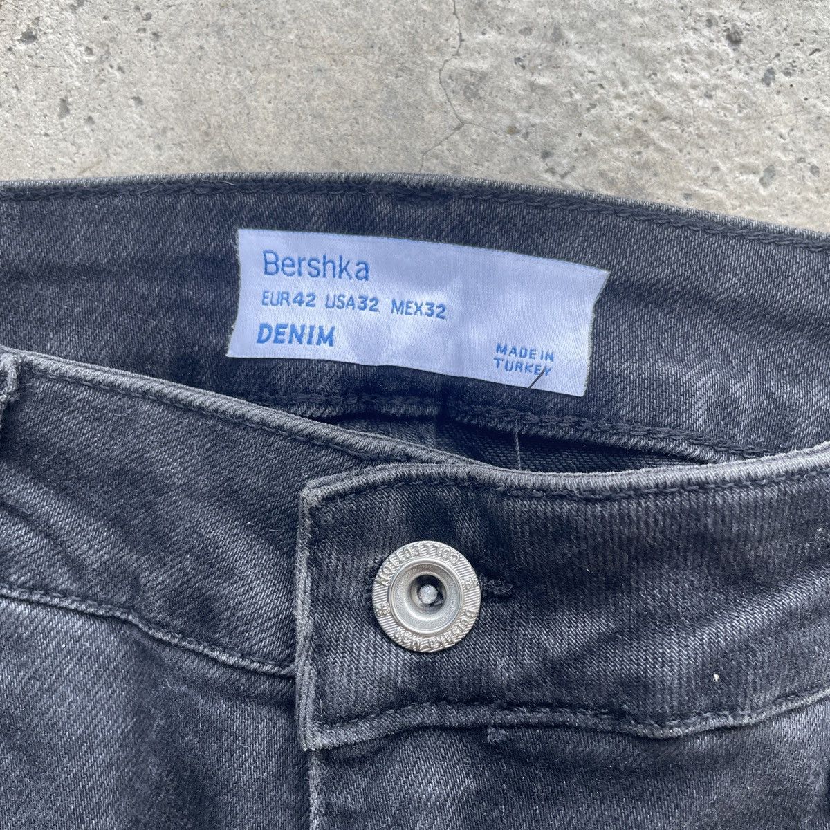 Japanese Brand Vintage Bershka Distressed Like Amiri Black Jeans Pants W32 Size US 32 / EU 48 - 6 Thumbnail