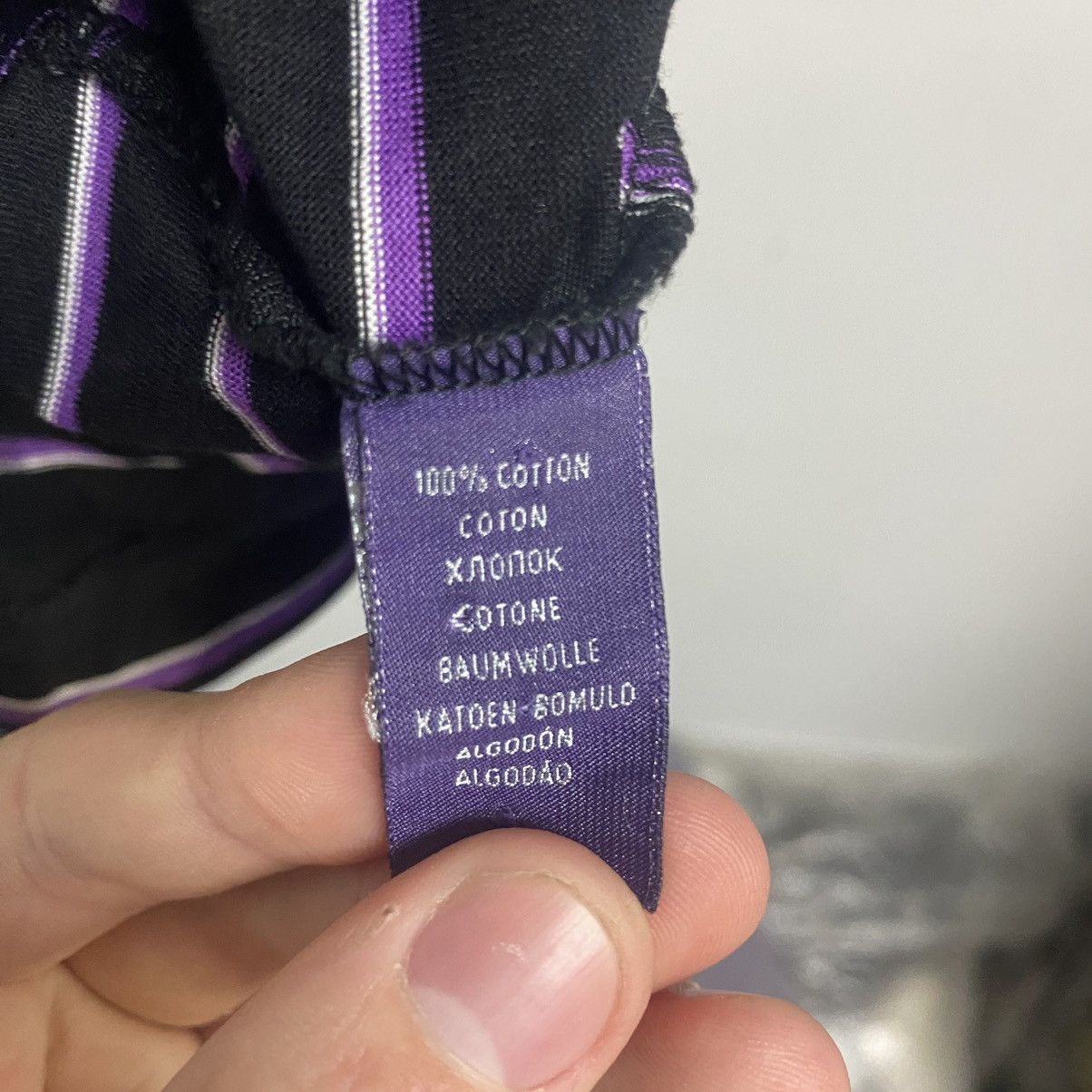 Polo Ralph Lauren Vintage Polo Ralph Lauren Purple Label Tag Shirt Logo Size US XL / EU 56 / 4 - 8 Thumbnail