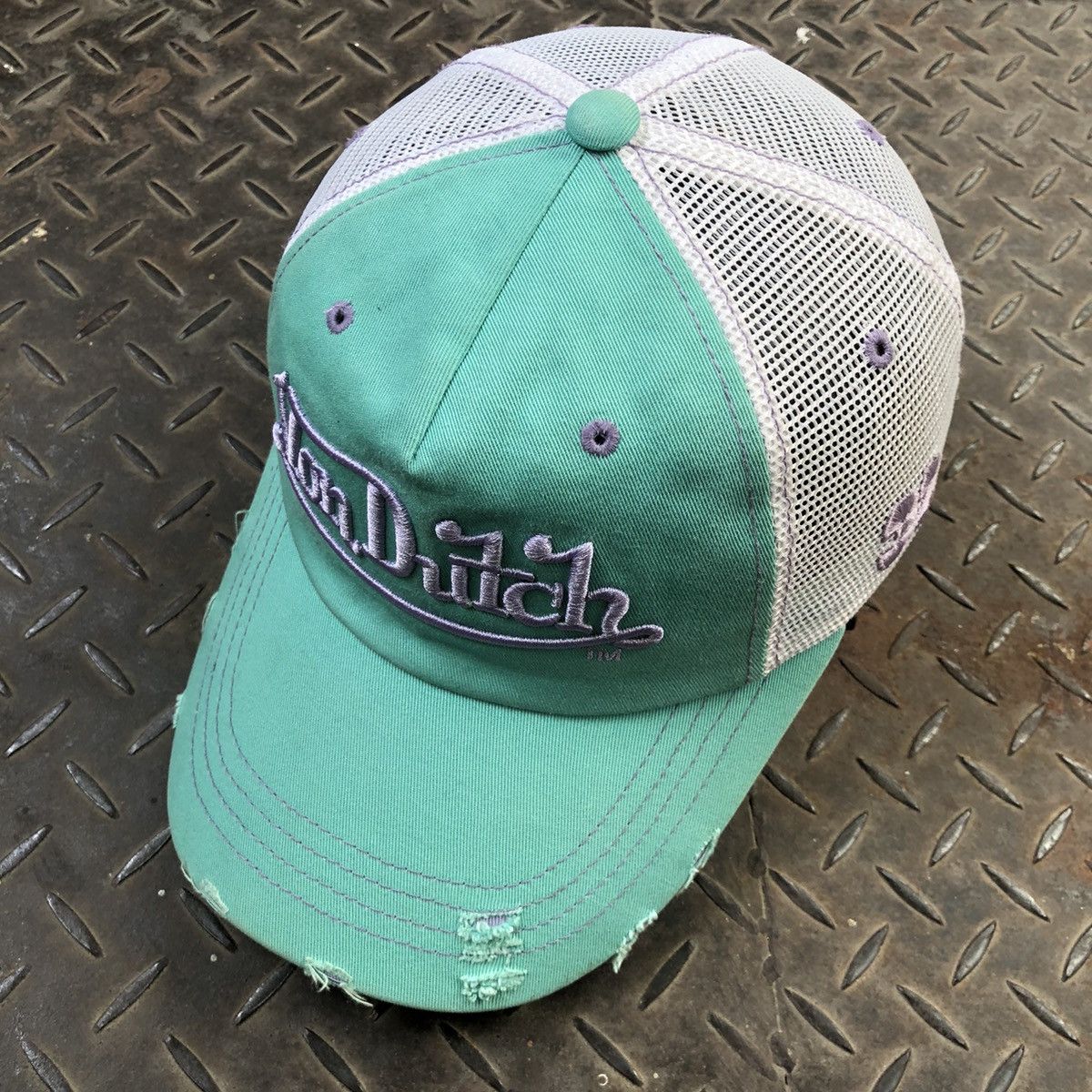 Vintage 🚫 SOLD 🚫 Vintage Von Dutch Distressed Trucker Hat Size ONE SIZE - 2 Thumbnail