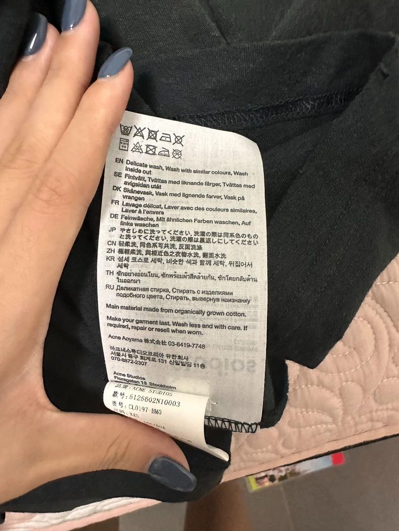 Acne Studios Acne Studios Black lettered short-sleeved shirt Size US XXS / EU 40 - 4 Thumbnail