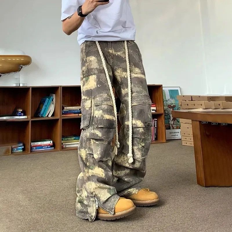 Japanese Brand × Vintage Camouflage Cargo Pants Men Oversize Camo Trousers Size US 30 / EU 46 - 1 Thumbnail