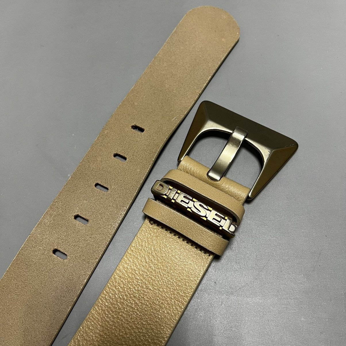 Diesel Diesel leather belt cream Size ONE SIZE - 9 Thumbnail