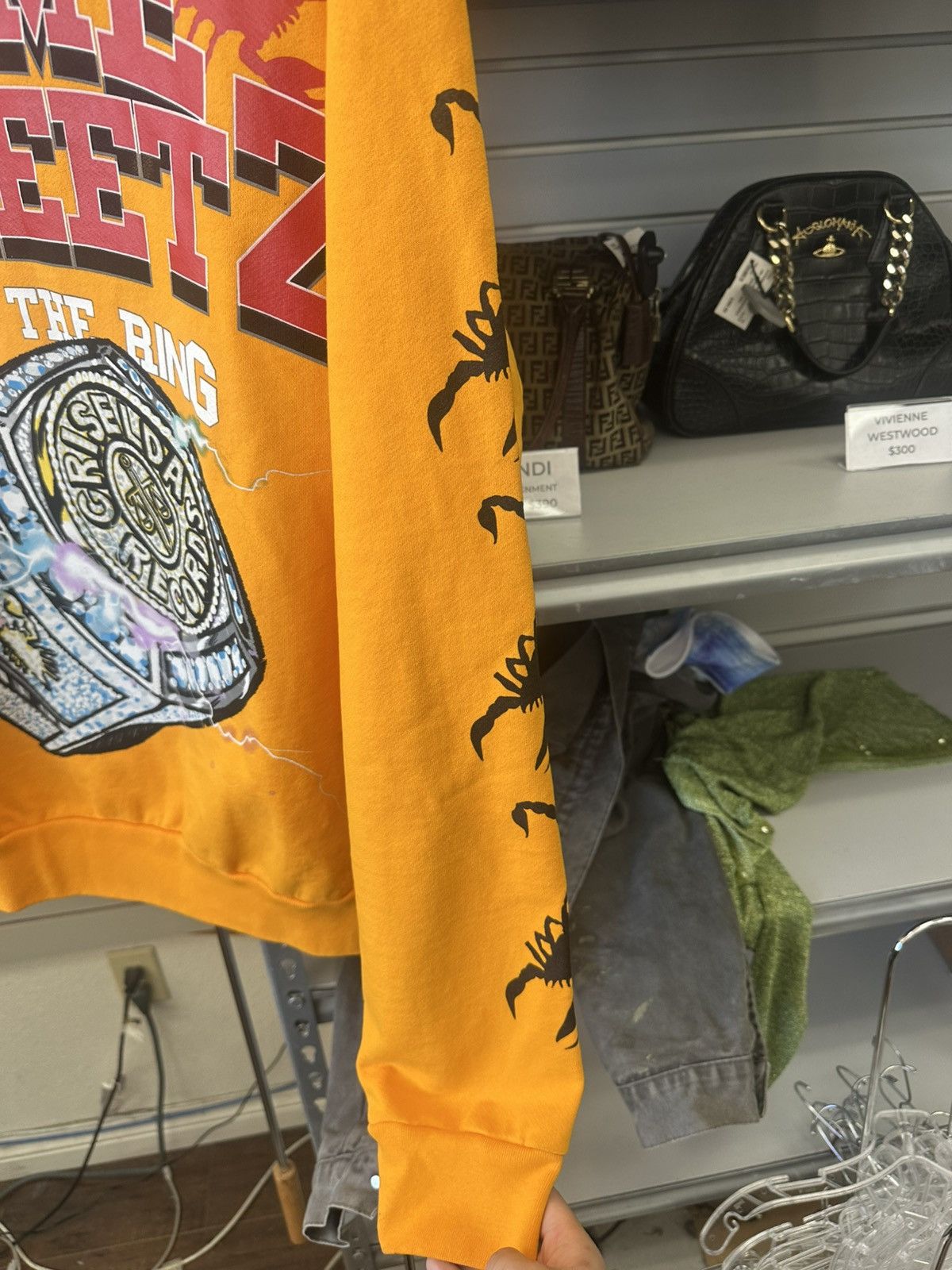 Other FASHION REBELS Rome Streetz Kiss The Ring Hoodie YELLOW Size US S / EU 44-46 / 1 - 4 Thumbnail