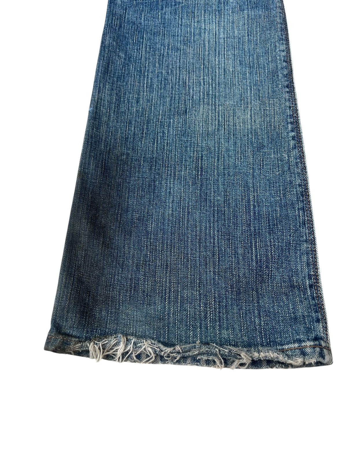 Beams Japan Vintage 90s Beams Japan Aging Dirty Mud Denim Flare Jeans Size US 32 / EU 48 - 19 Thumbnail