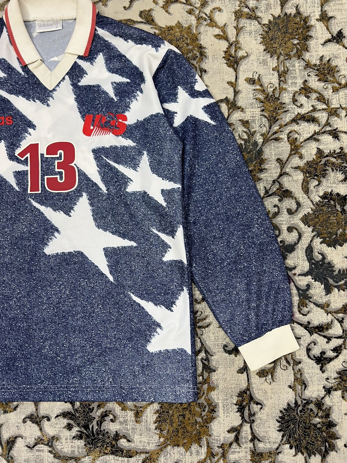 Adidas Vintage Adidas USA Soccer Jersey Jones #13 Long Sleeve Size US M / EU 48-50 / 2 - 5 Thumbnail