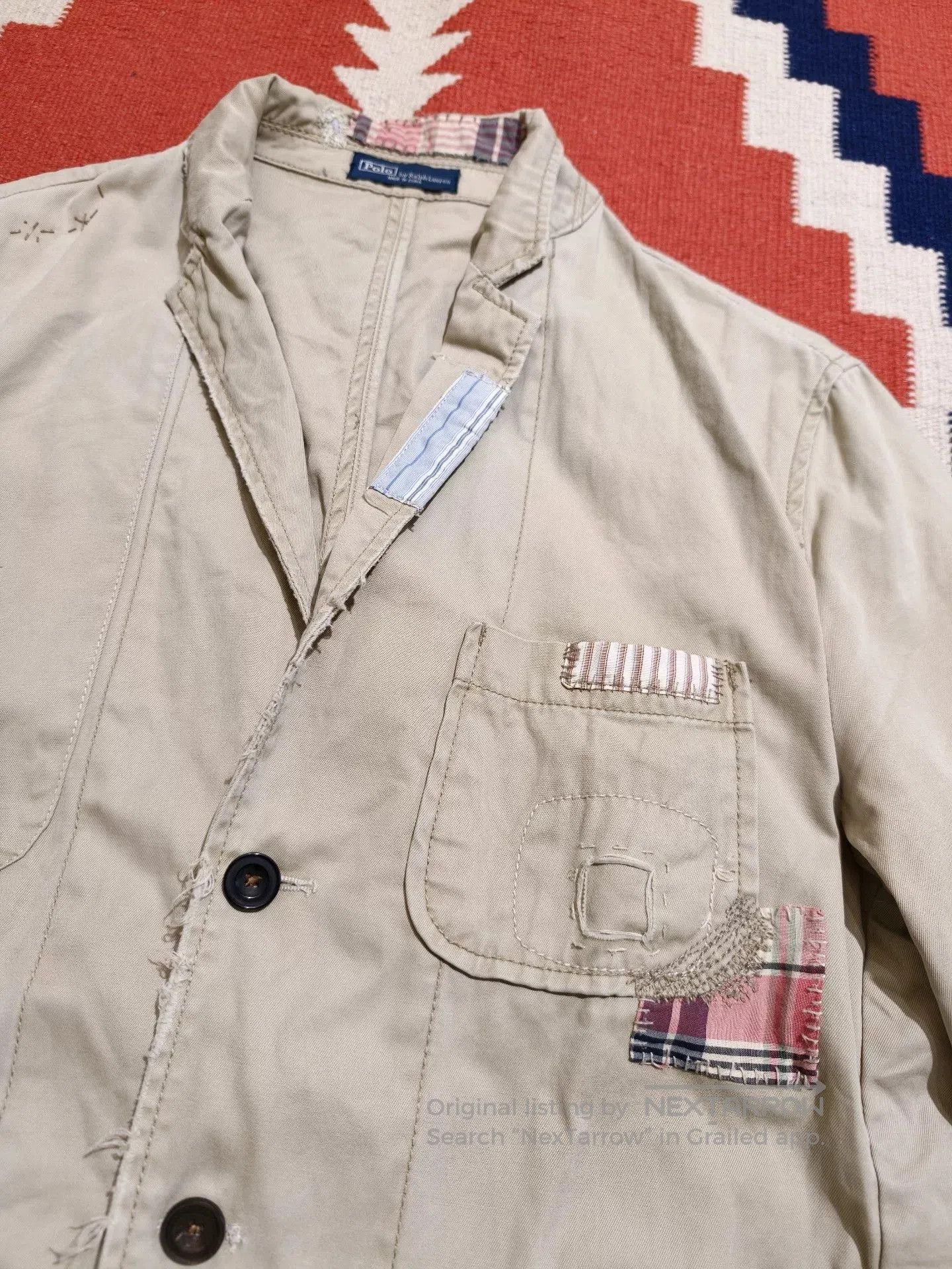 RRL Ralph Lauren RRL Distressed Patched Blazer. Size US L / EU 52-54 / 3 - 4 Thumbnail