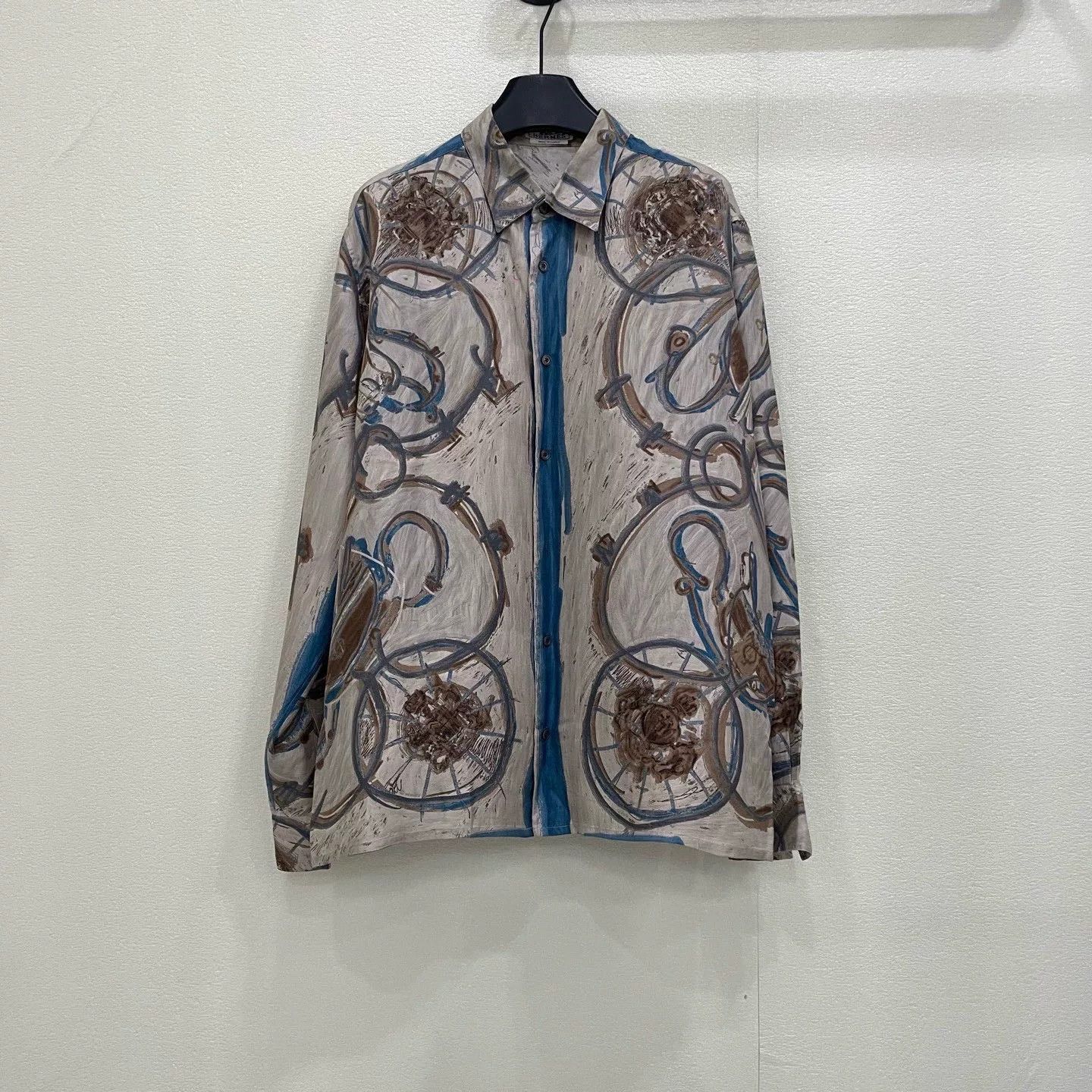 Hermes hermes printed long sleeve shirt for men Size US XXL / EU 58 / 5 - 1 Thumbnail