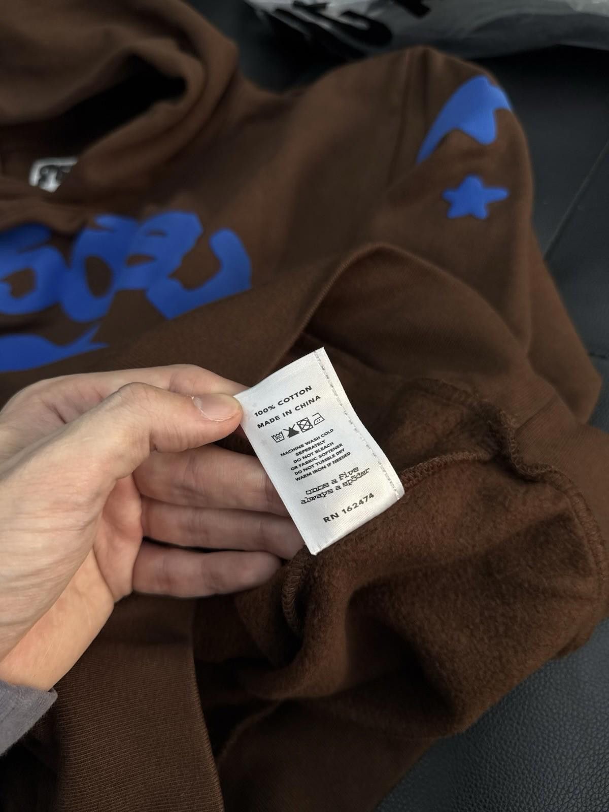 Sp5der Sp5der Worldwide Brown/Blue Hoodie Size (S) (NEW) Size US S / EU 44-46 / 1 - 8 Thumbnail