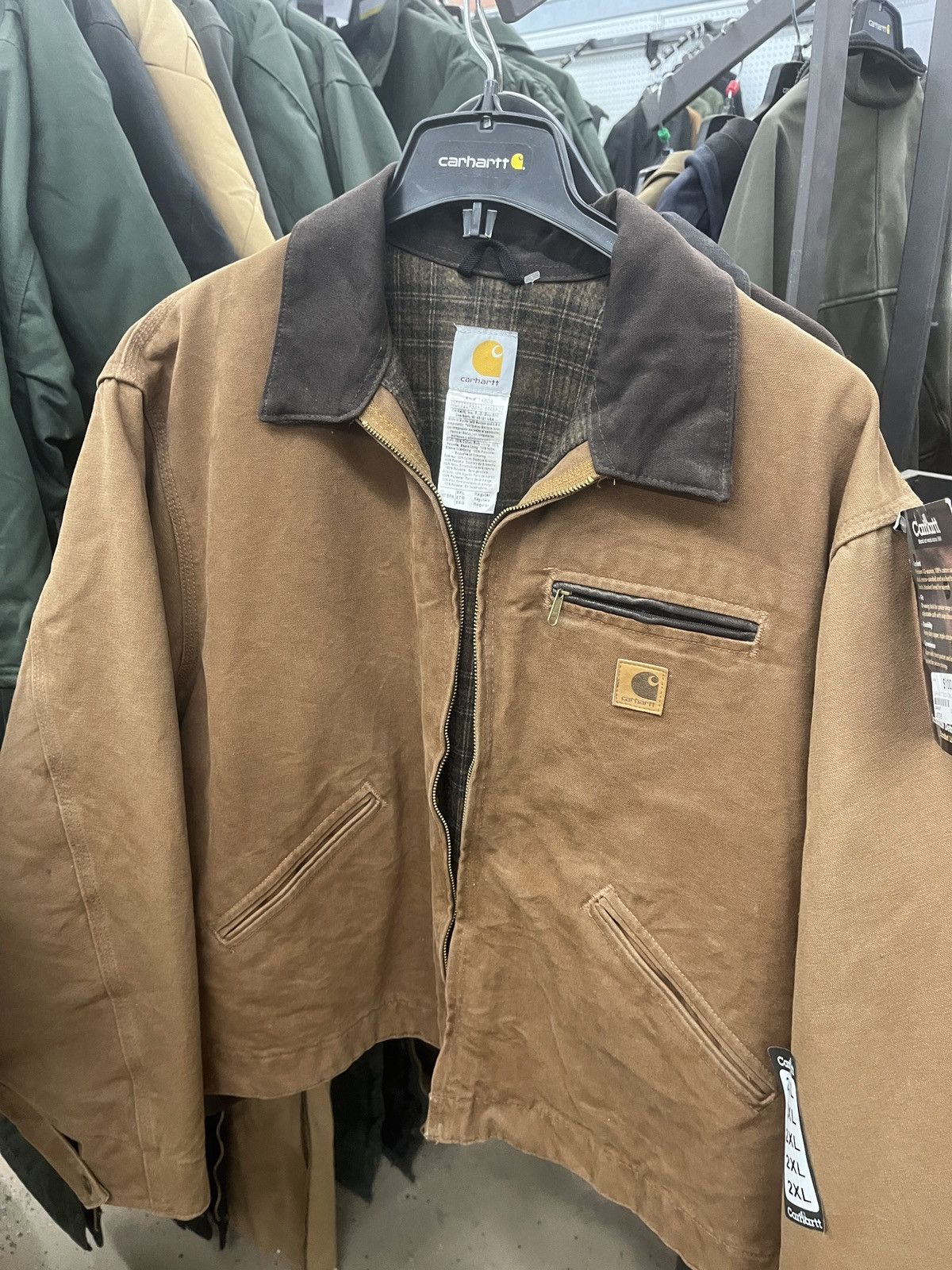 image of Carhartt J97 Detroit in Brown, Men's (Size 2XL)