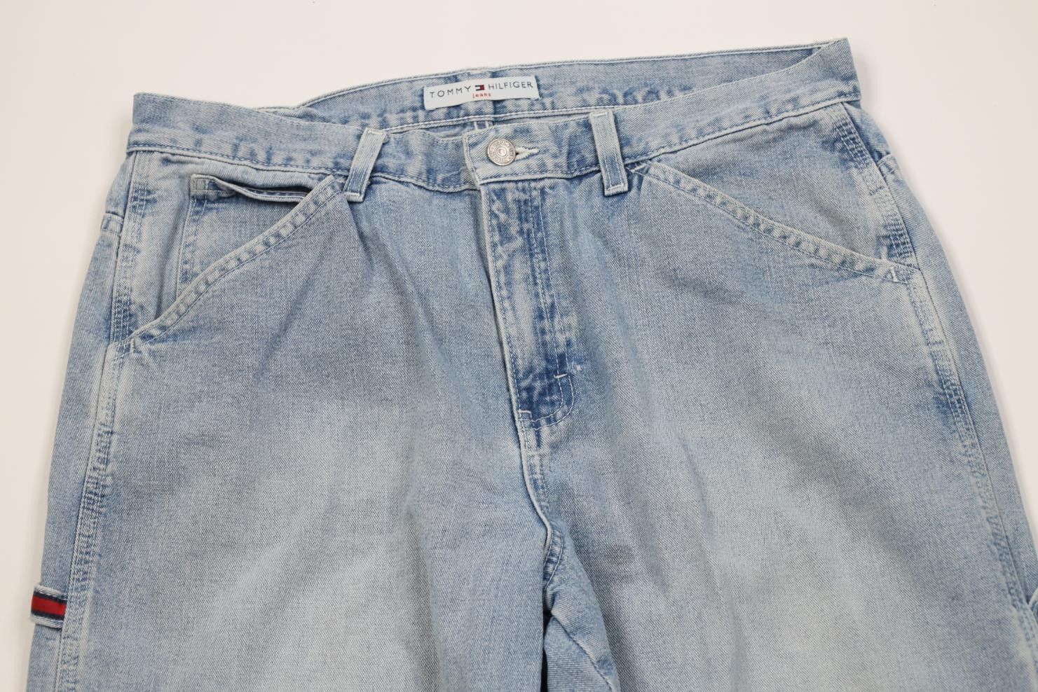 Tommy Hilfiger Vintage Y2K 2001 Tommy Hilfiger Wide Leg Carpenter Jeans Size 36" / US 14 / IT 50 - 2 Thumbnail