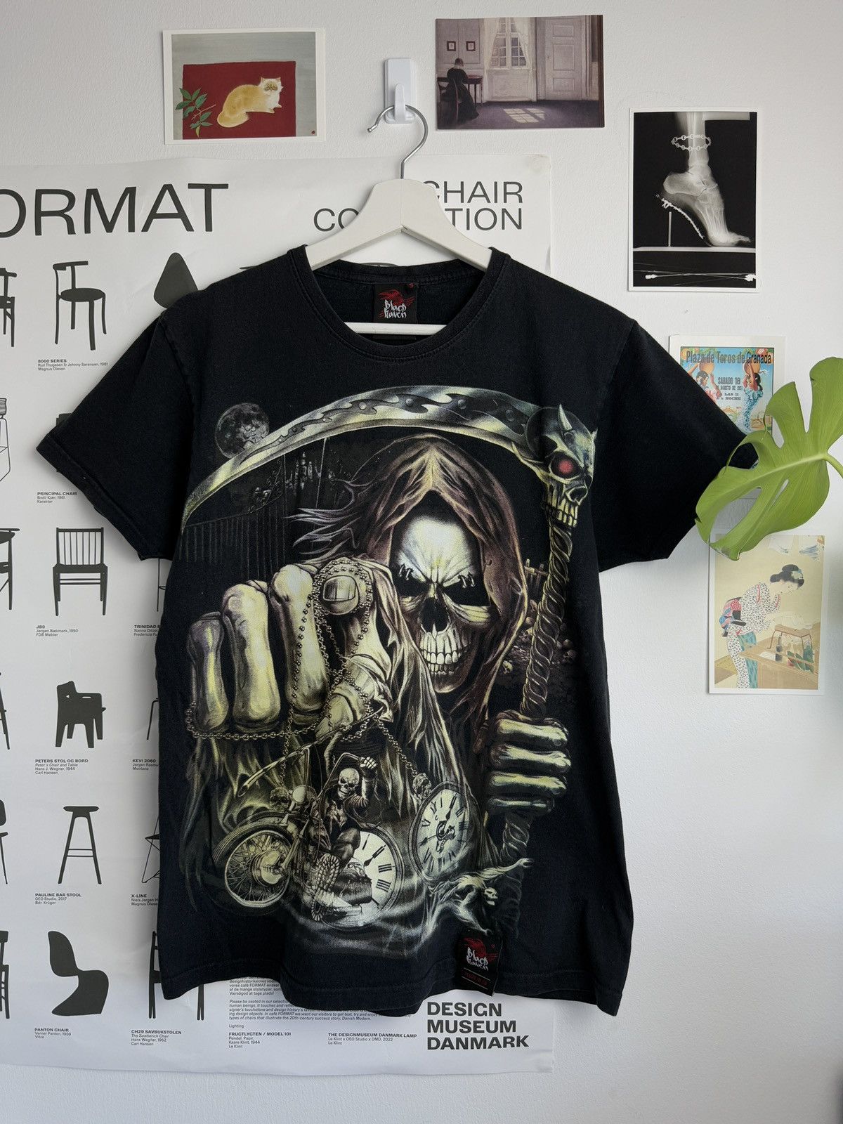 Affliction × Vintage Vintage y2k Affliction style skull logo printed t-shirt S Size US S / EU 44-46 / 1 - 1 Thumbnail
