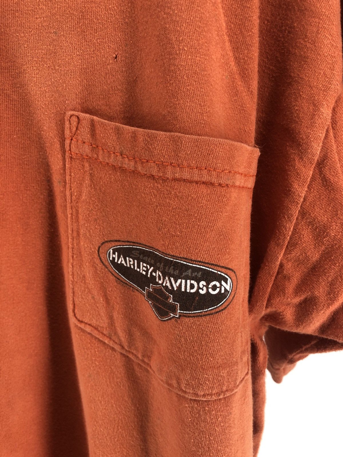 Harley Davidson × Vintage Vintage Pocket Tee Harley Davidson Alamo City Texas Shirt Size US XXL / EU 58 / 5 - 3 Thumbnail