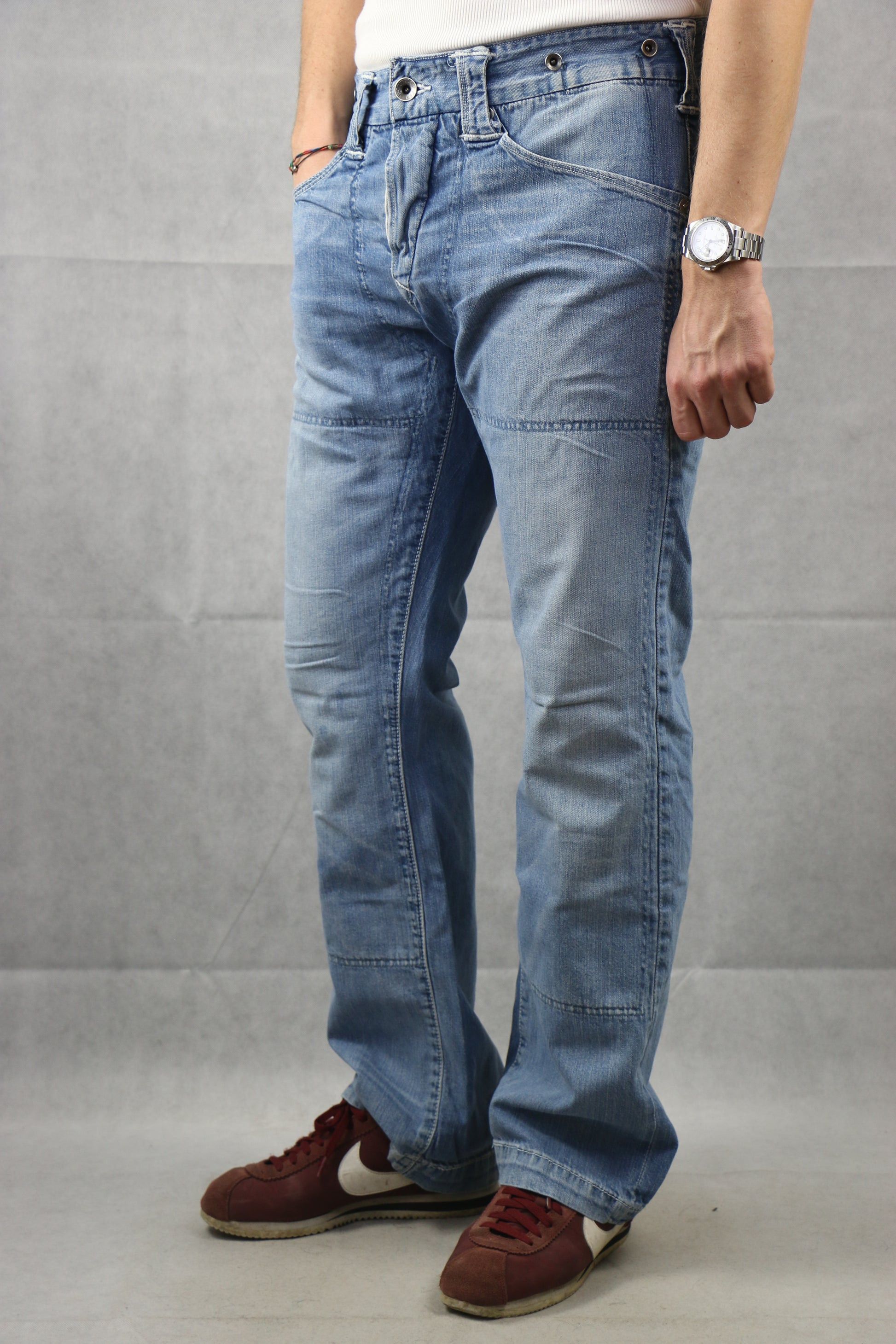 Levi's Vintage Levi’s engineer jeans denim actual size 36 Size US 36 / EU 52 - 9 Thumbnail