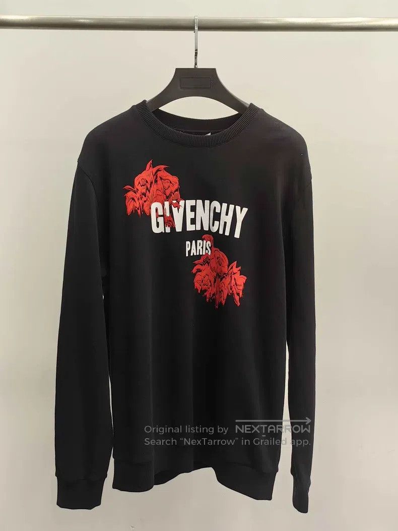 Givenchy Givenchy Rose Sweatshirt Size US L / EU 52-54 / 3 - 1 Thumbnail