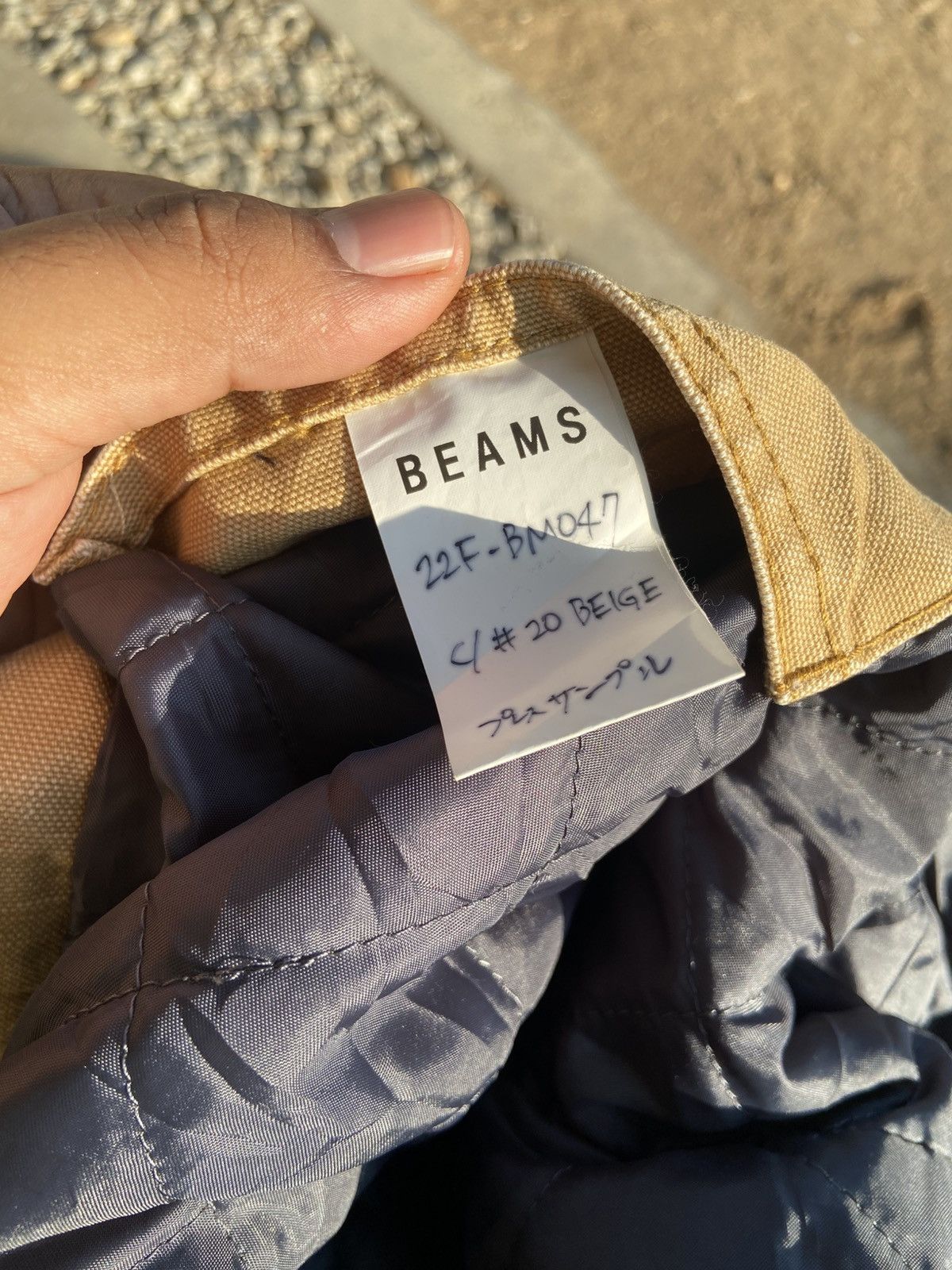 Beams Japan FW22 BEAMS PAINT SPLASH DETROIT JACKET BEIGE Size US M / EU 48-50 / 2 - 2 Thumbnail