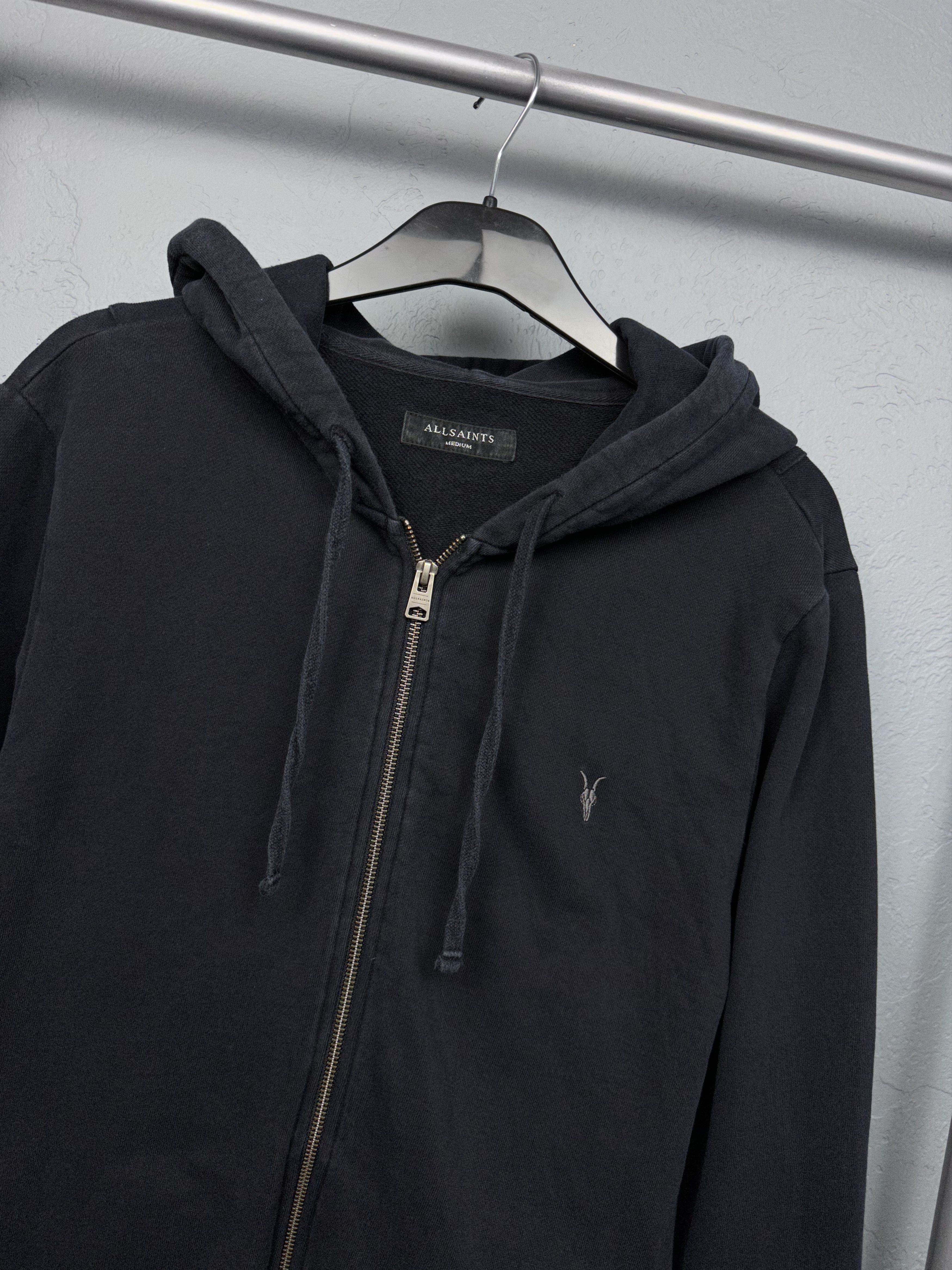 Allsaints Allsaints Mens Raven Zip Hoody Size US M / EU 48-50 / 2 - 2 Thumbnail