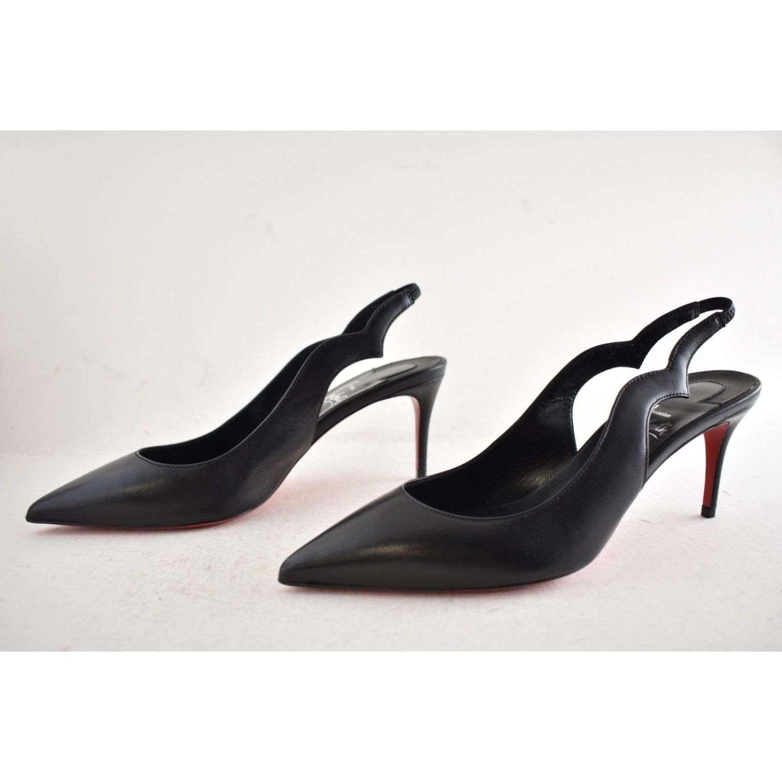 Christian Louboutin Christian Louboutin Hot Chick Sling 70 Black Nappa 36.5 Size US 6.5 / IT 36.5 - 11 Thumbnail