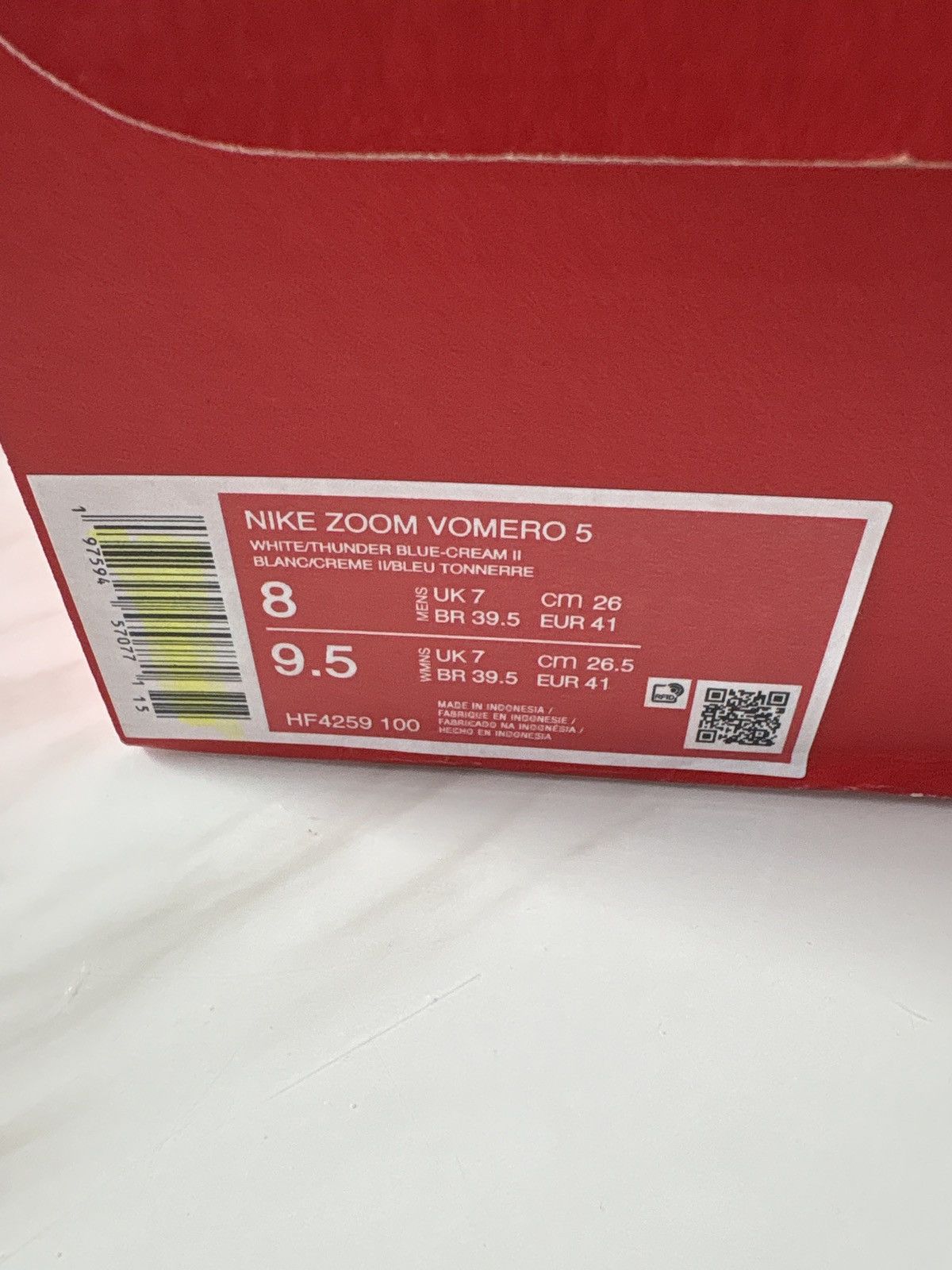 Nike Nike Zoom Vomero 5 Thunder Blue Cream Size US 8 / EU 41 - 8 Thumbnail