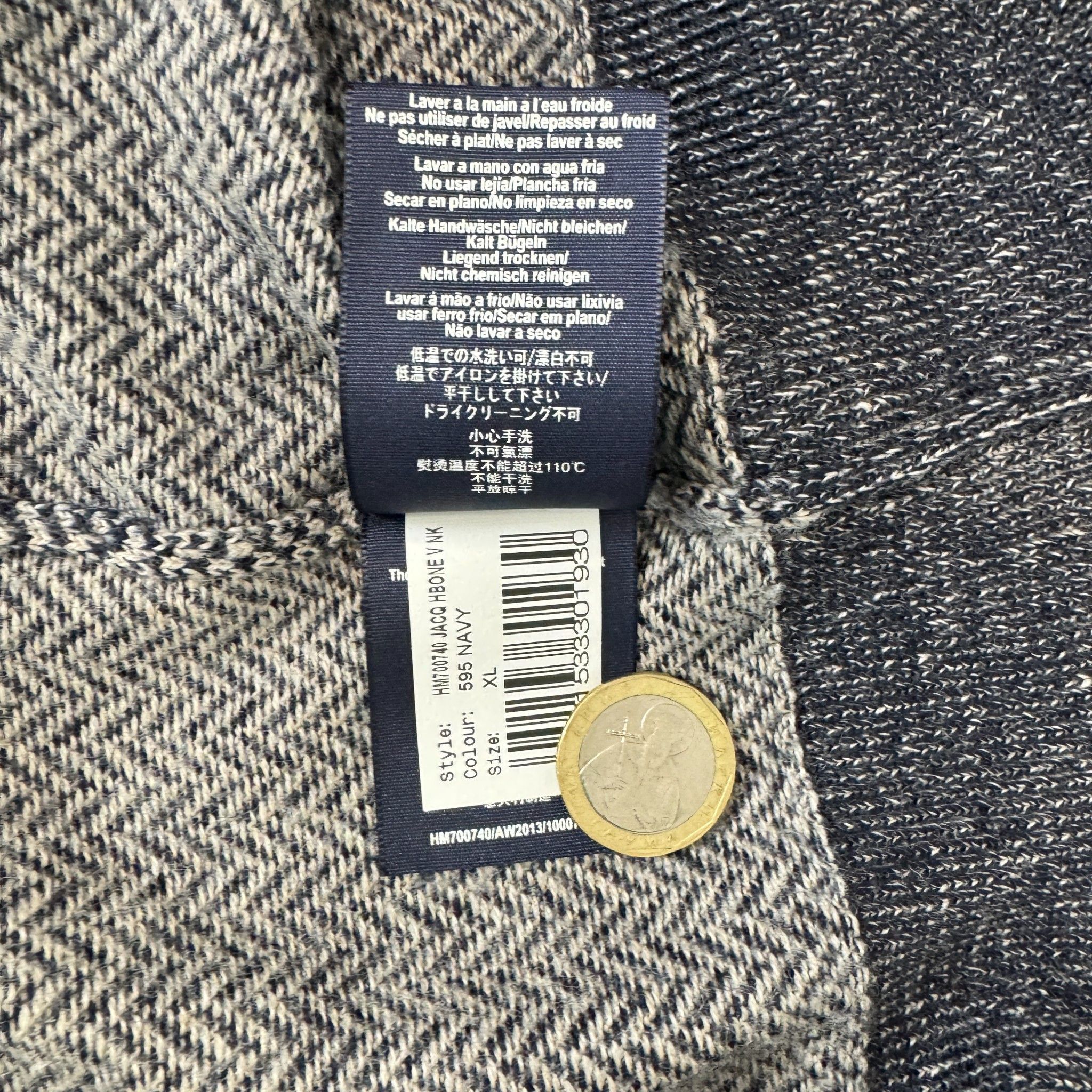 Hackett Hackett London V-Neck Merino Wool Pullover Size US XL / EU 56 / 4 - 5 Thumbnail